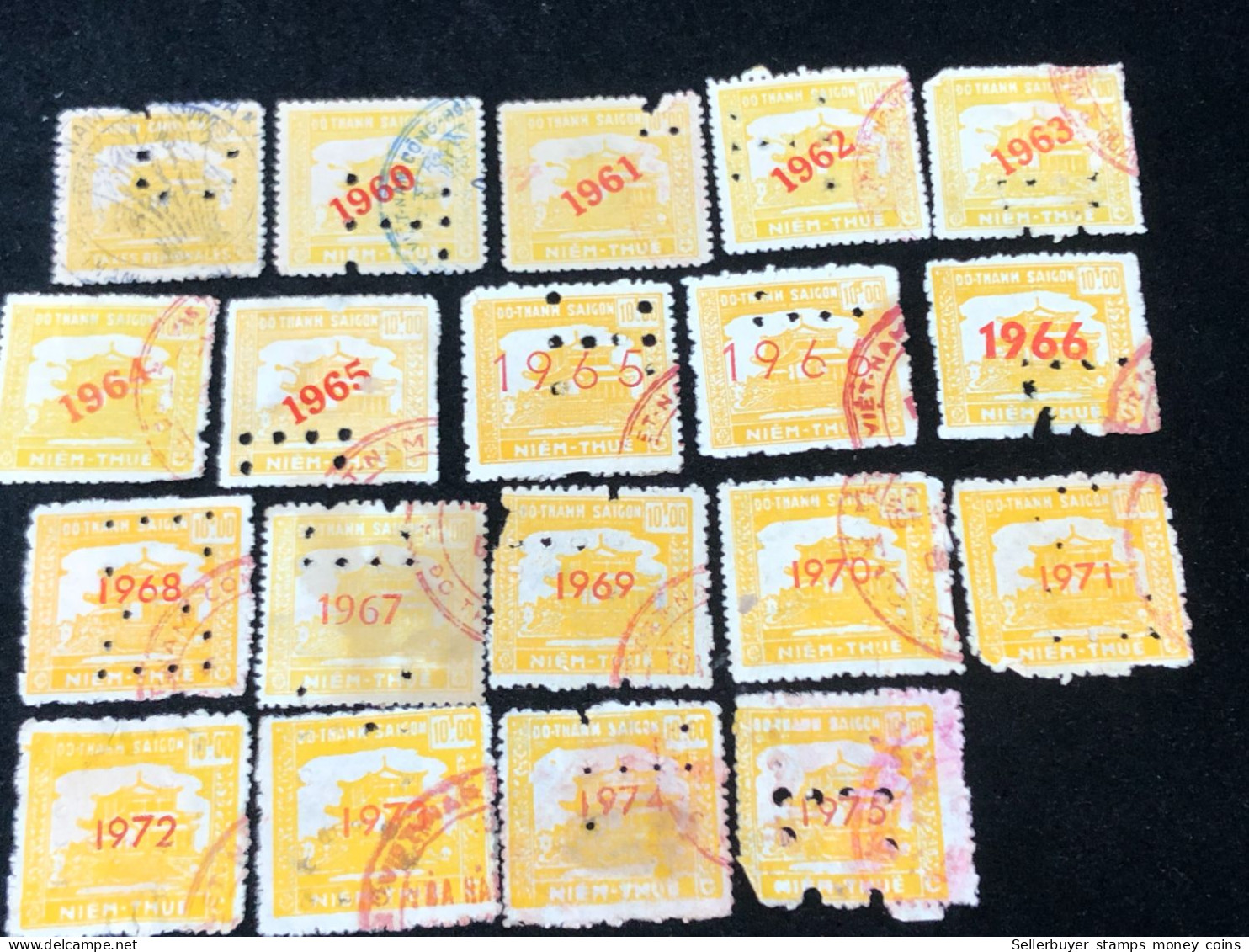 Vietnam South Wedge Before 1975( Wedge Has Been Used ) 19 Pcs 19 Stamps Quality Good - Sammlungen