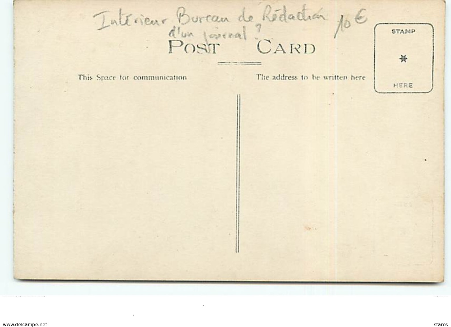 Carte Photo - Intérieur Bureau De Rédaction  D'un Journal ??? - Autres & Non Classés