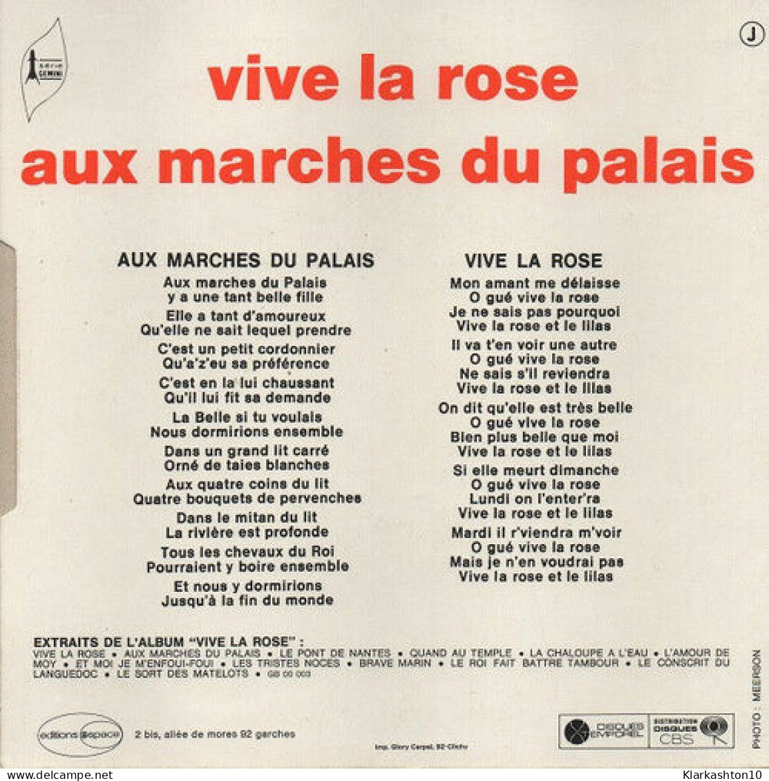 Vive La Rose - Unclassified