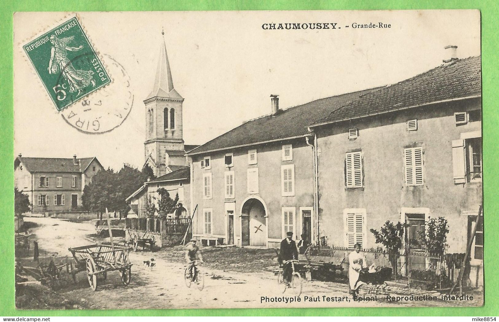 A166  CPA  CHAUMOUSEY  (Vosges) Grande-Rue  - Animée   +++++++++++++++ - Andere & Zonder Classificatie