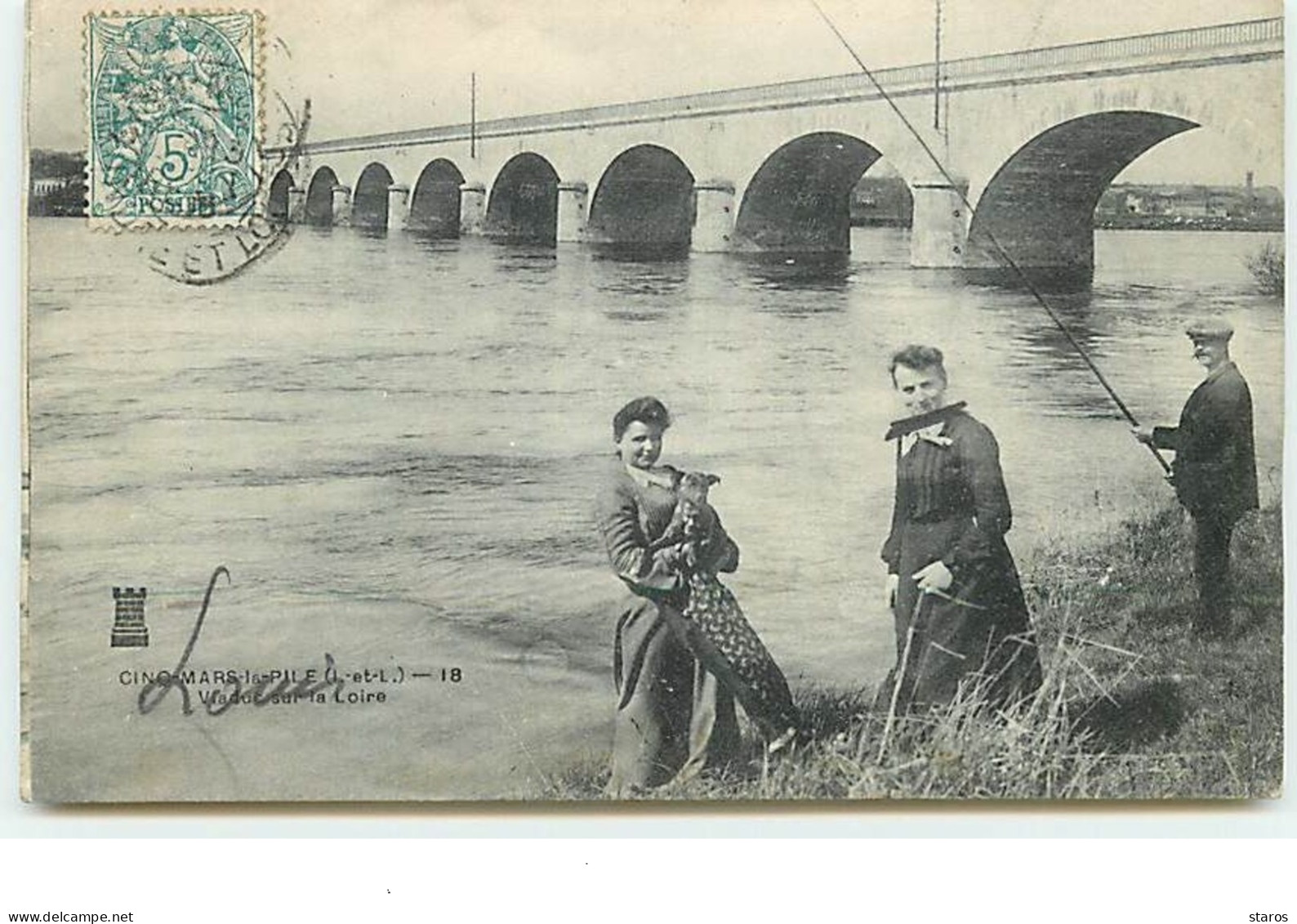 CINQ-MARS-LA-PILE - Viaduc Sur La Loire - Pêche à La Ligne - Autres & Non Classés