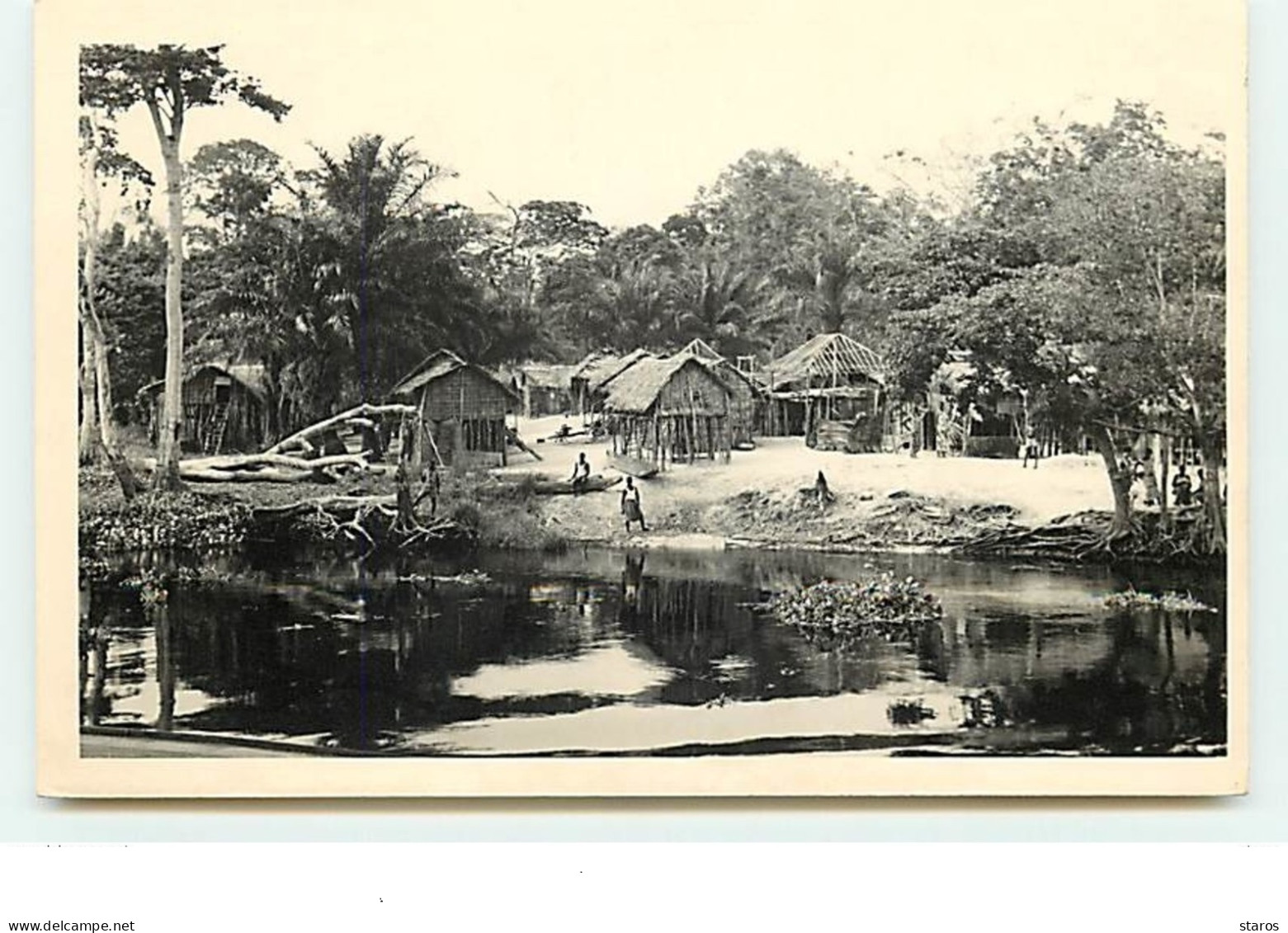 CONGO BELGE - Village Au Bord De L'eau - Sonstige & Ohne Zuordnung