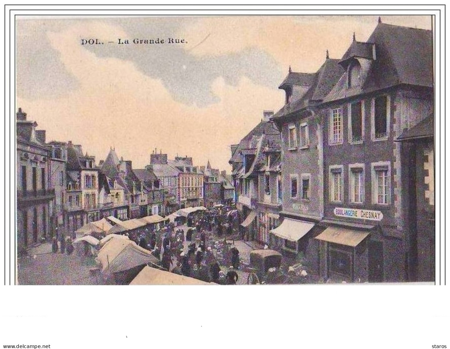 DOL La Grande Rue (jour De Marché) - Dol De Bretagne