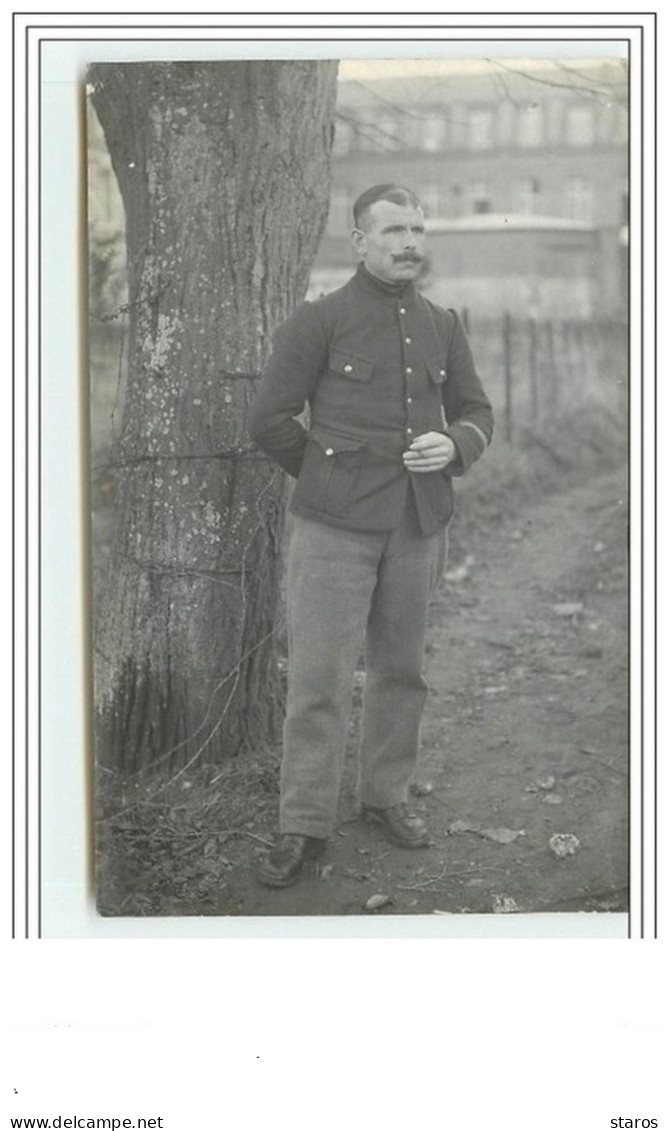 Carte-Photo De Militaire Photographie G. BULTE à ELBEUF - Elbeuf