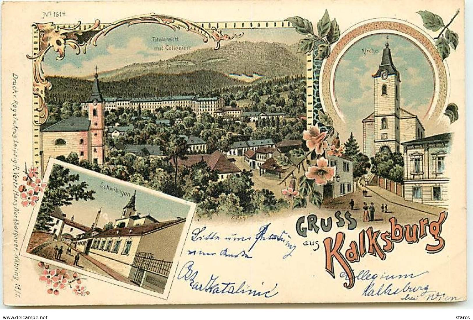 Autriche - Gruss Aus KALKSBURG - Kirche, Schwibogen ... 1898 - Autres & Non Classés