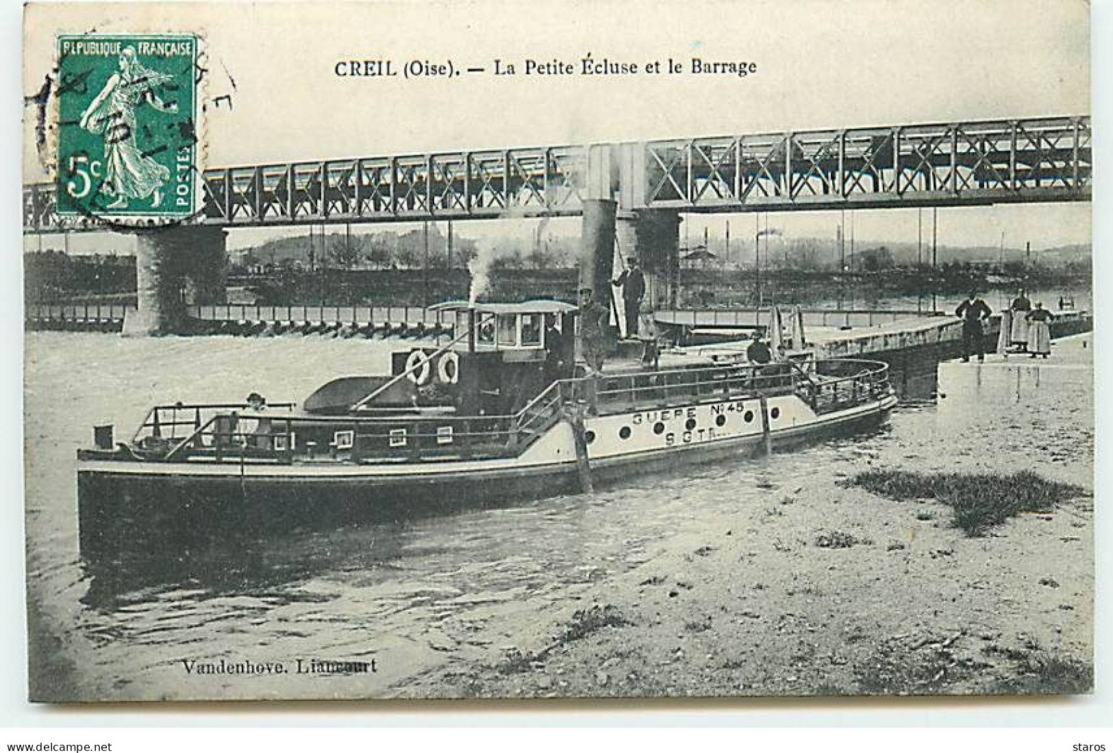 CREIL - La Petite Ecluse Et Le Barrage - Guêpe N°45 - Creil