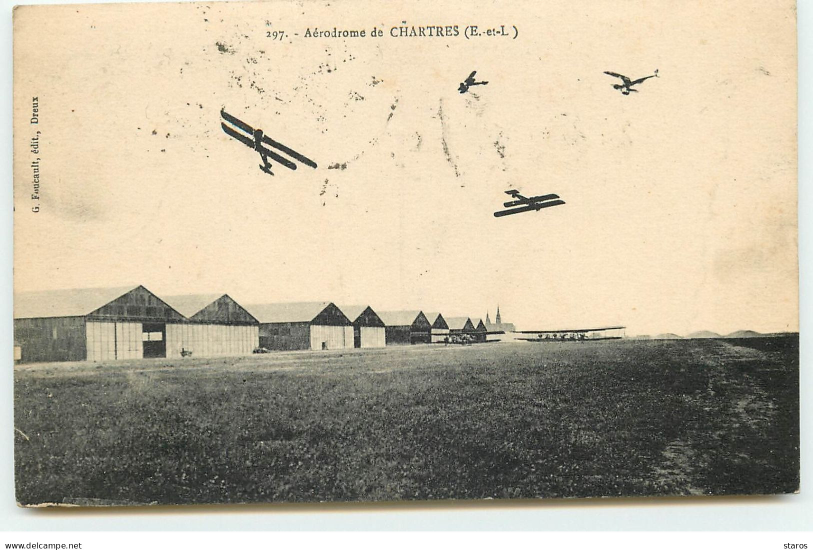 Aérodrome De CHARTRES - Avions Dans Le Ciel - N°297 G. Foucault - Aérodromes