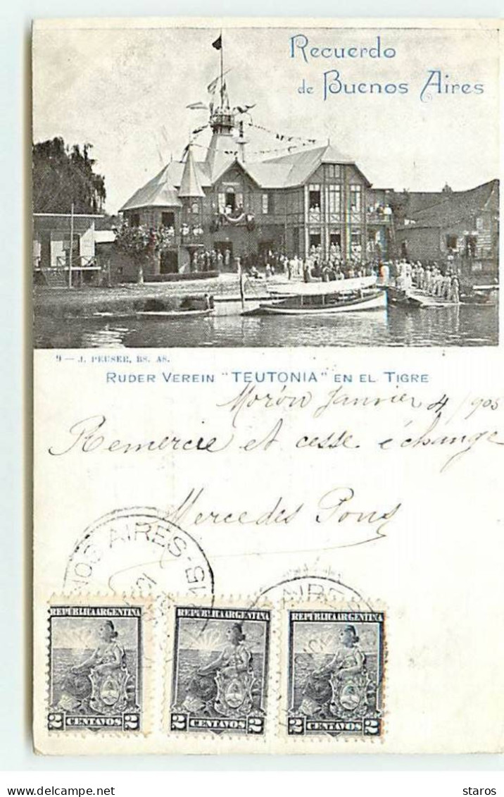 Argentine - Recuerdo De Buenos Aires - Ruder Verein Teutonia En El Tigre - Argentina