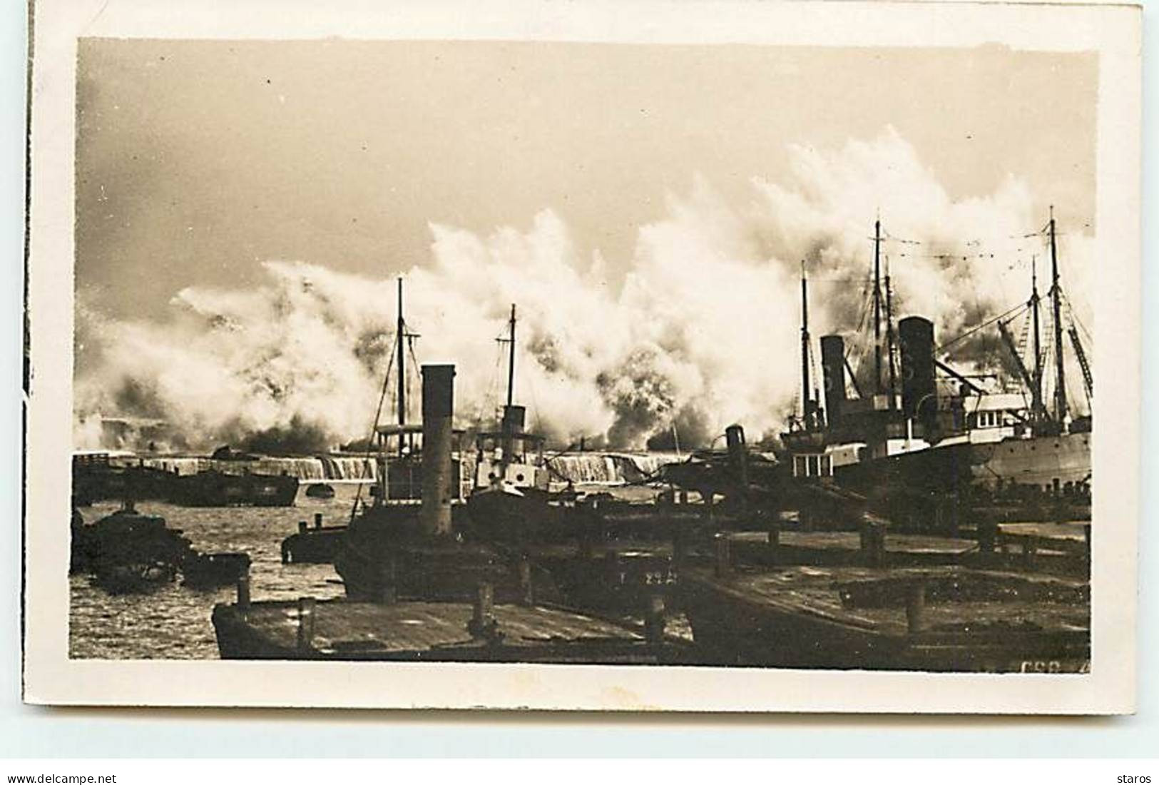 Carte Photo - Algérie - Port D'ALGER - Tempête Du 12 Décembre 1931 - R. Raynal Photo - Algiers