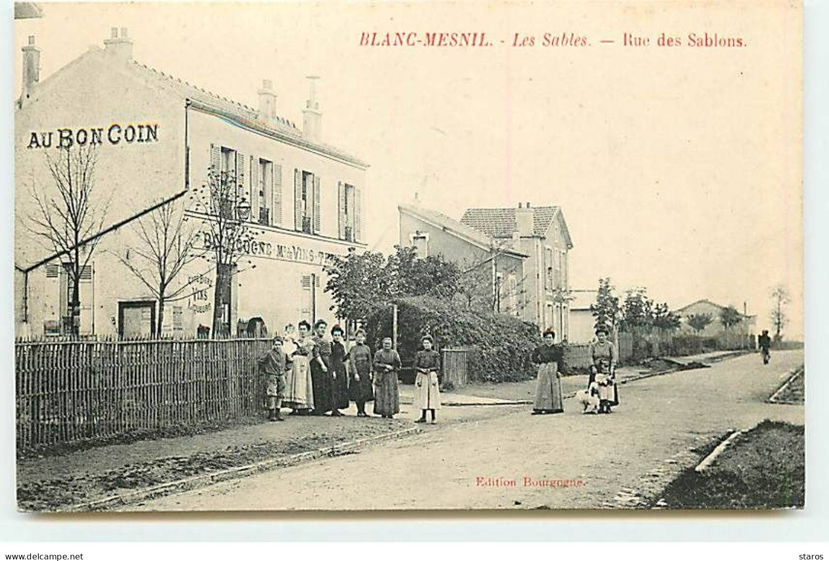 BLANC-MESNIL - Les Sables - Rue Des Sablons - Café Au Bon Coin - Sonstige & Ohne Zuordnung