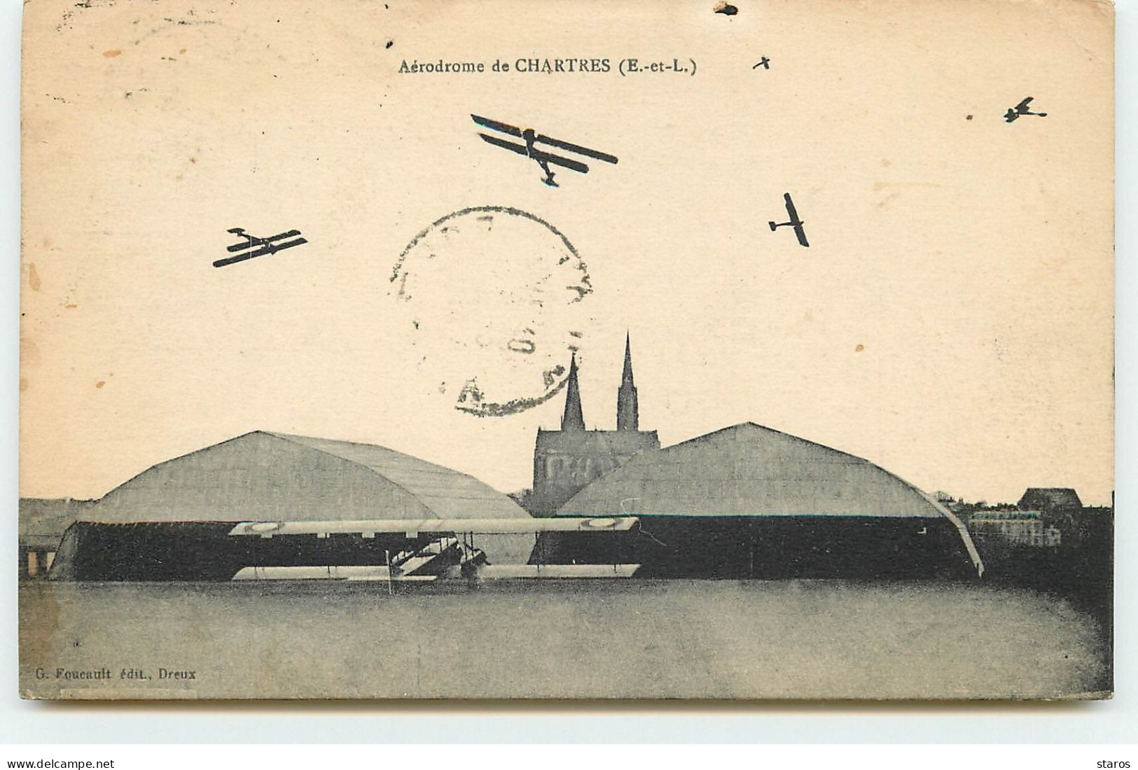 Aérodrome De CHARTRES - Avions Dans Le Ciel - G. Foucault - Sonstige & Ohne Zuordnung