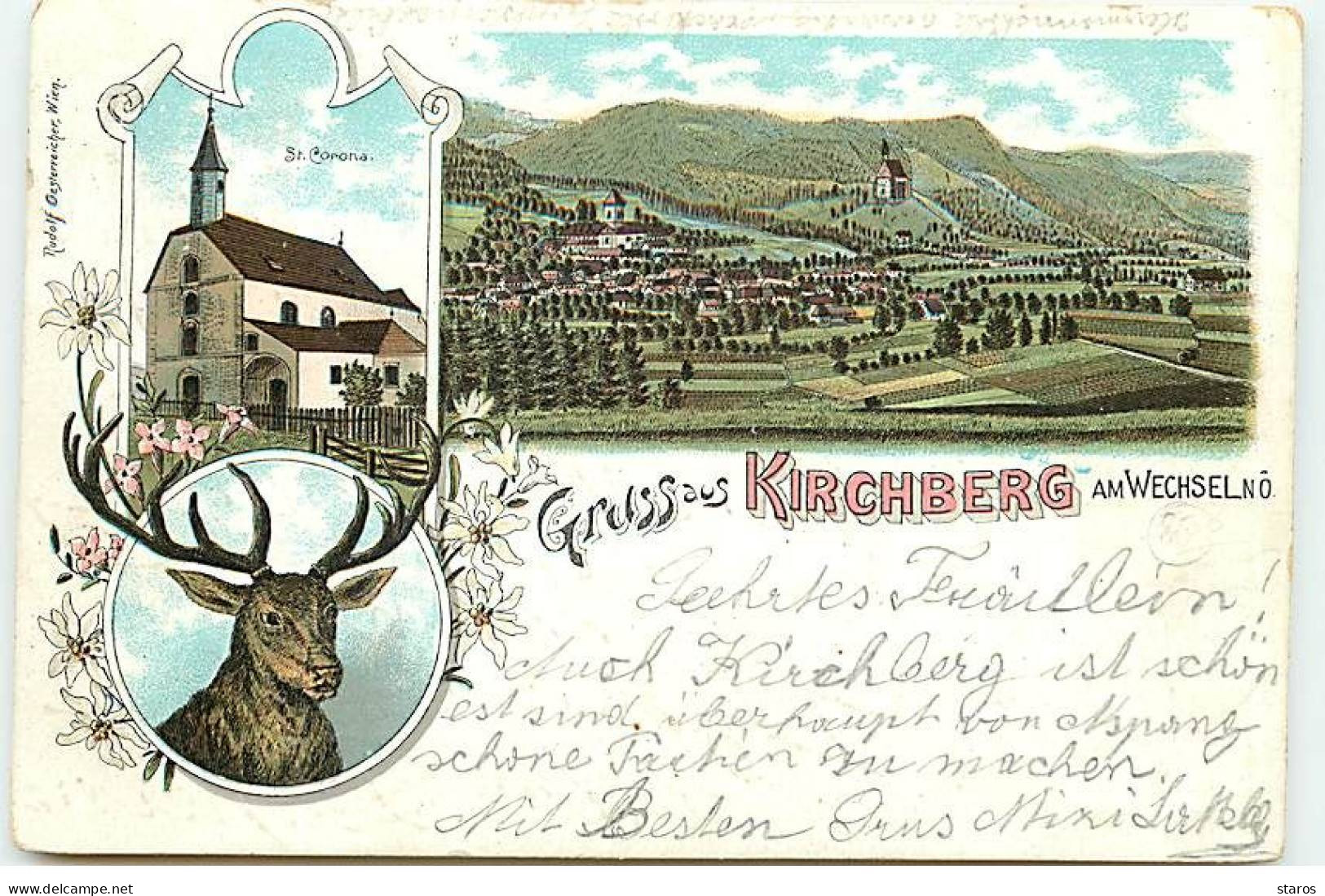 Autriche - Gruss Aus Kirchberg Am Wechselno - St. Corona - 1897 - Other & Unclassified