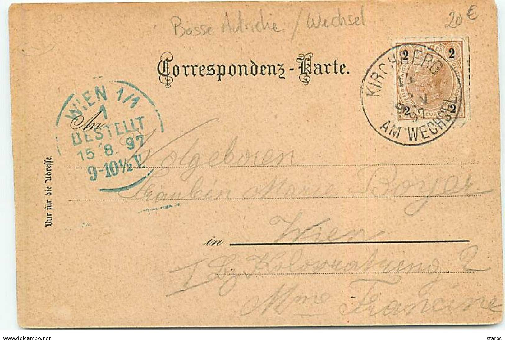 Autriche - Gruss Aus Kirchberg Am Wechselno - St. Corona - 1897 - Other & Unclassified