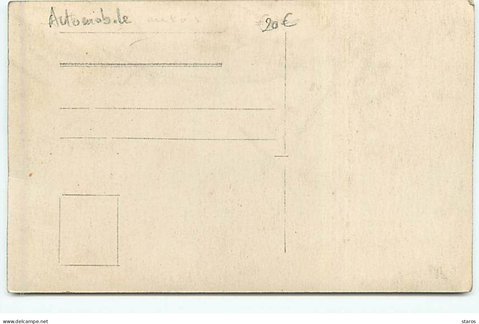 Automobile - Carte-Photo - Hommes Travaillant Sur Le Moteur D'une Voiture - Sonstige & Ohne Zuordnung