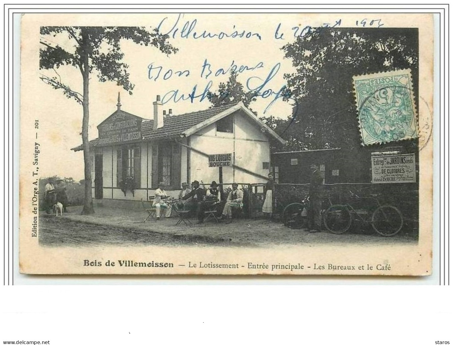 Bois De VILLEMOISSON Le Lotissement Entrée Principale Les Bureaux Et Le Café - Otros & Sin Clasificación