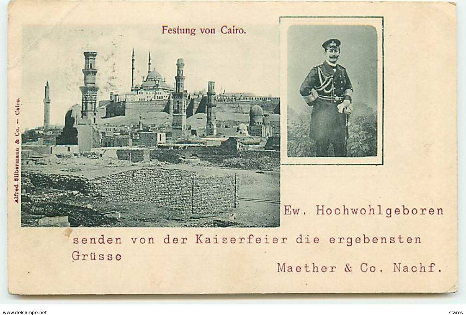 Egypte - LE CAIRE - Festung Von Cairo - Kaiser Guillaume II - Le Caire