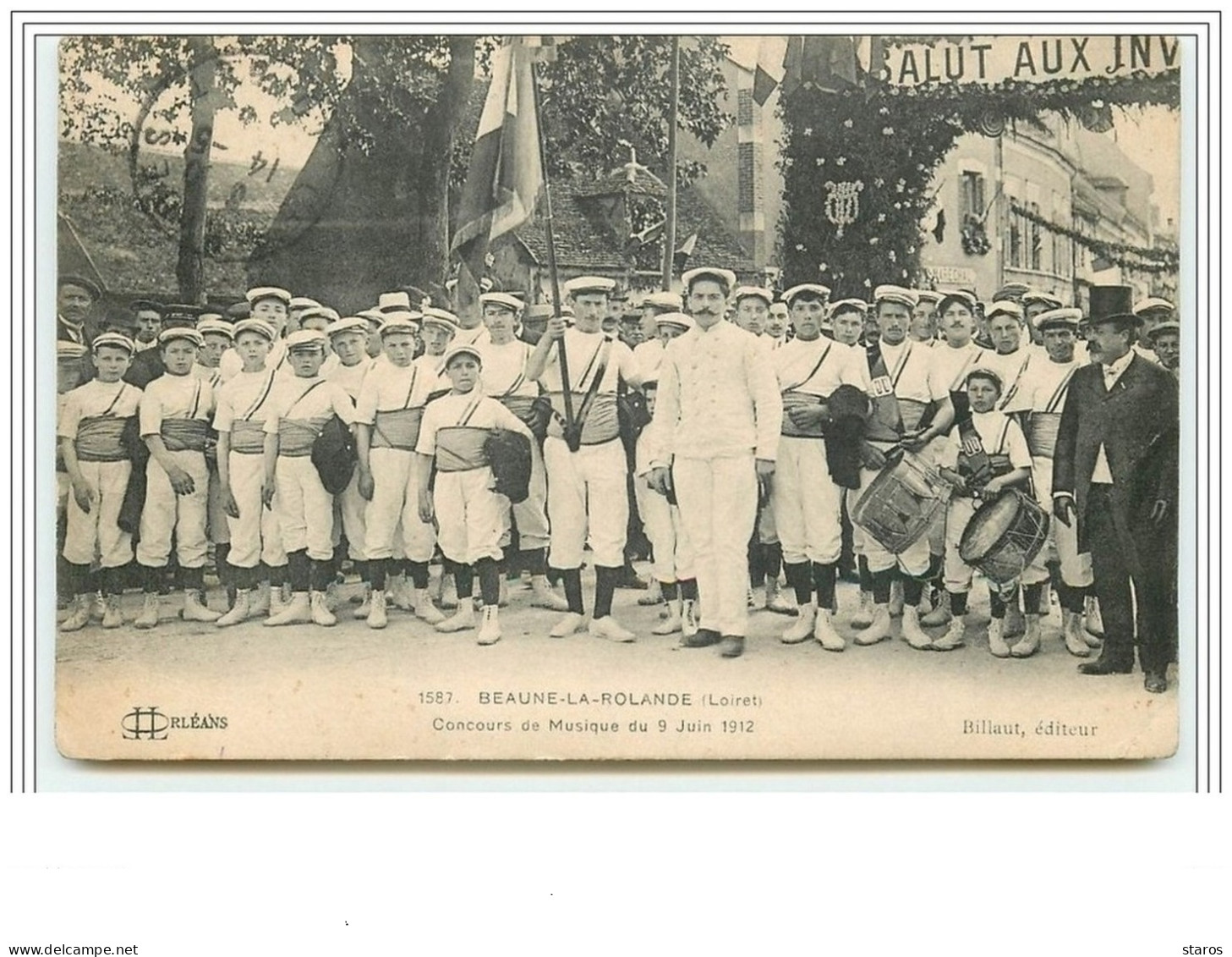 BEAUNE-LA-ROLANDE Concours De Musique Du 9 Juin 1912 - Beaune-la-Rolande