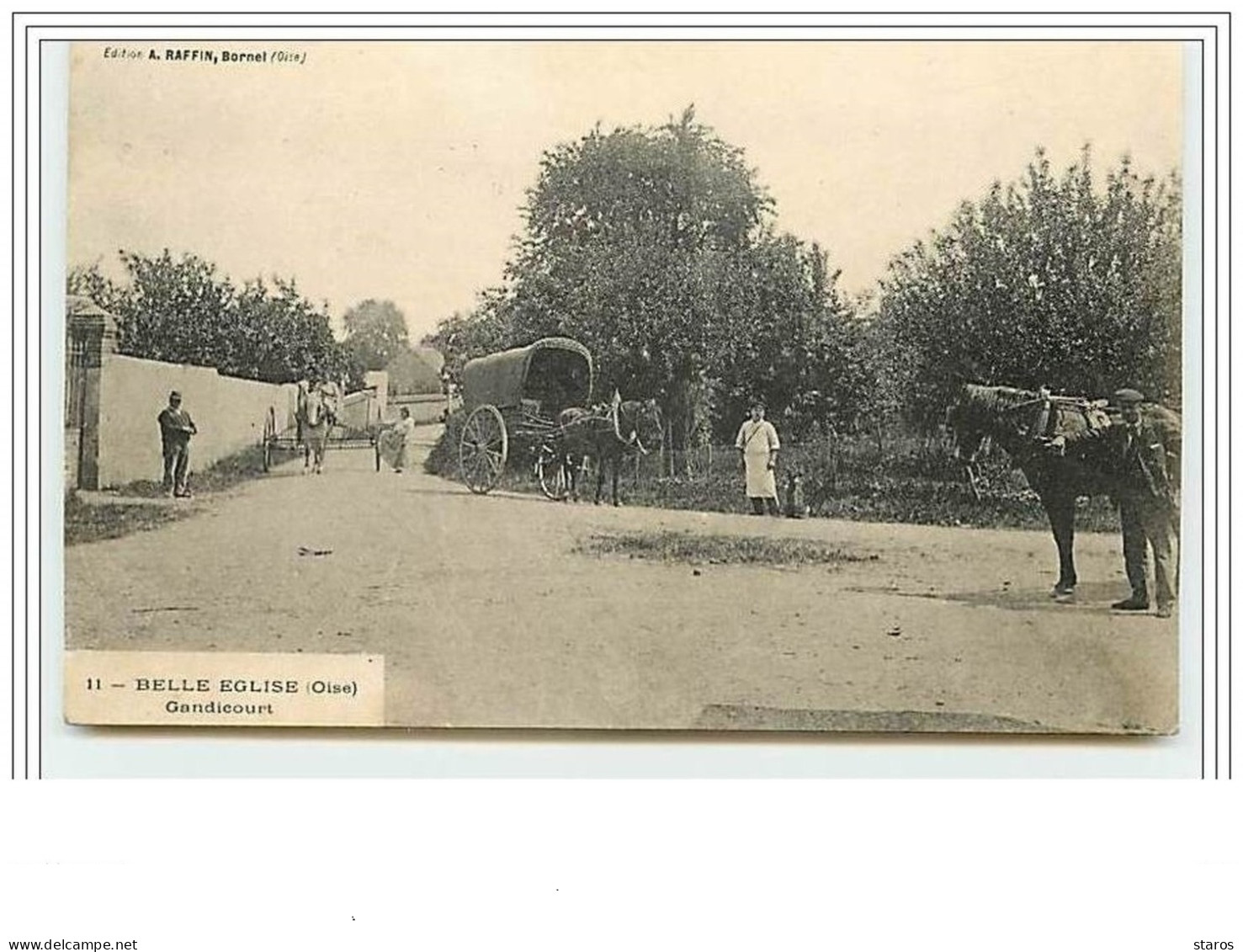 BELLE EGLISE Gandicourt édition A. Raffin Bornel - Autres & Non Classés