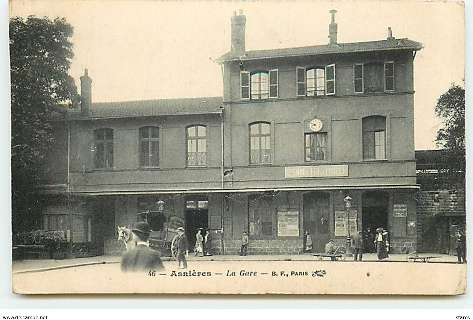 ASNIERES - La Gare - Chemin De Fer De L'Ouest - Asnieres Sur Seine
