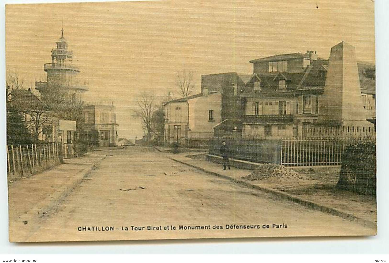 CHATILLON - La Tour Biret Et Le Monument Des Défenseurs De Paris - Châtillon