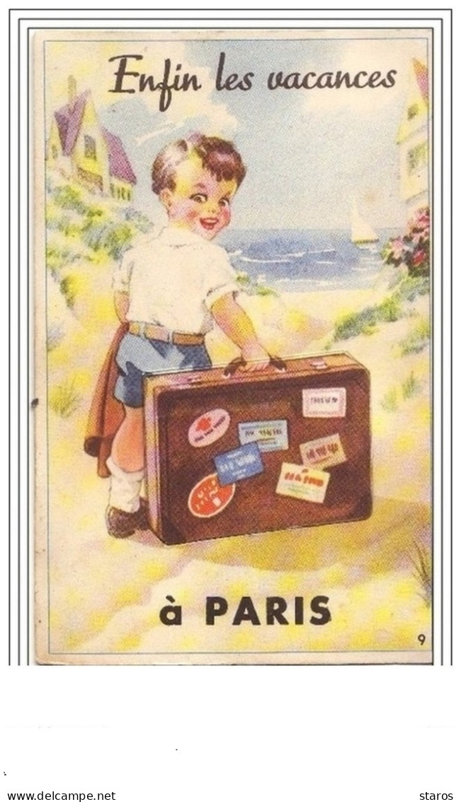 Enfin Les Vacances à PARIS (carte à Système) - Other & Unclassified