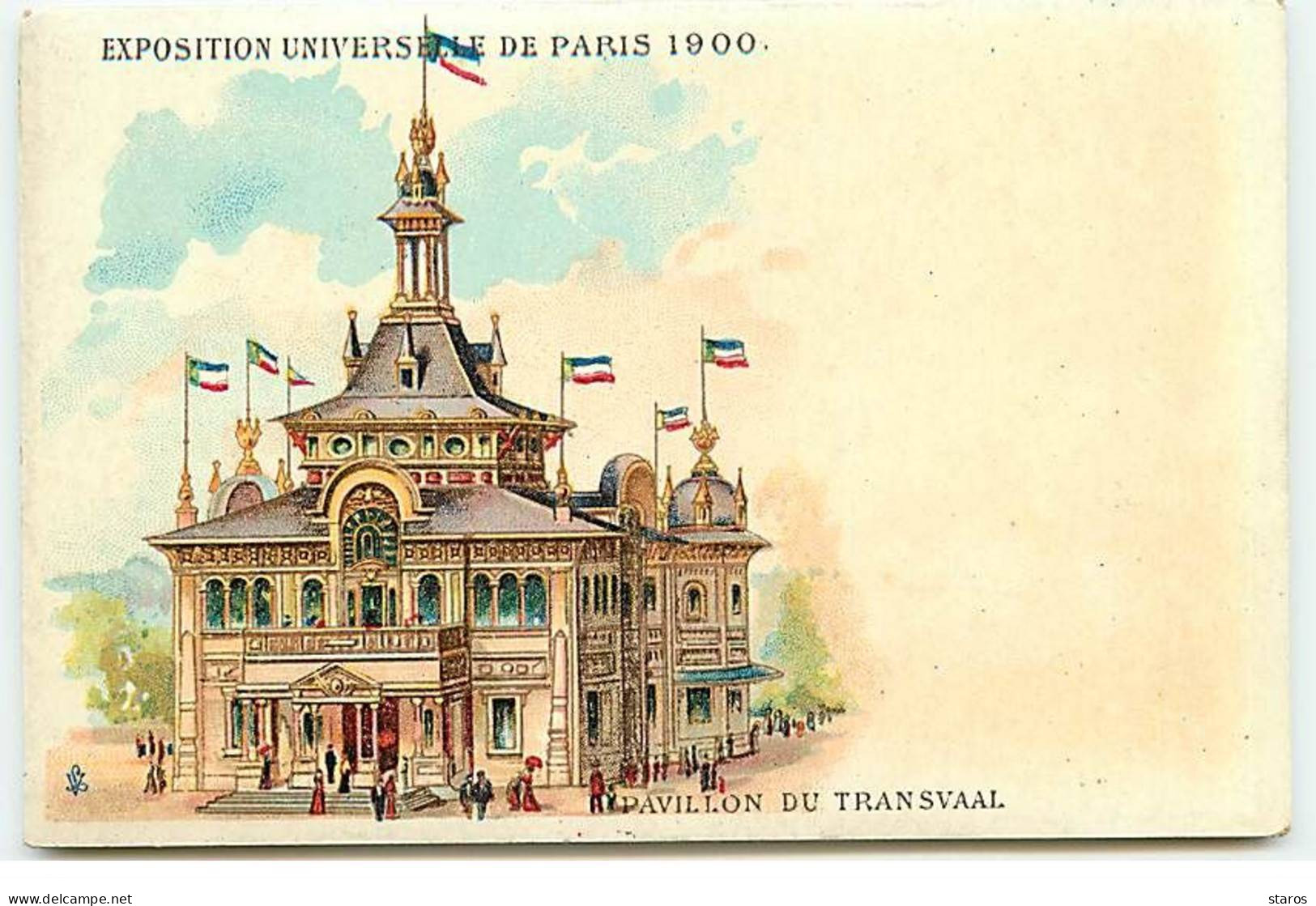 PARIS - Exposition Universelle De Paris 1900 - Pavillon Du Transvaal - Exhibitions