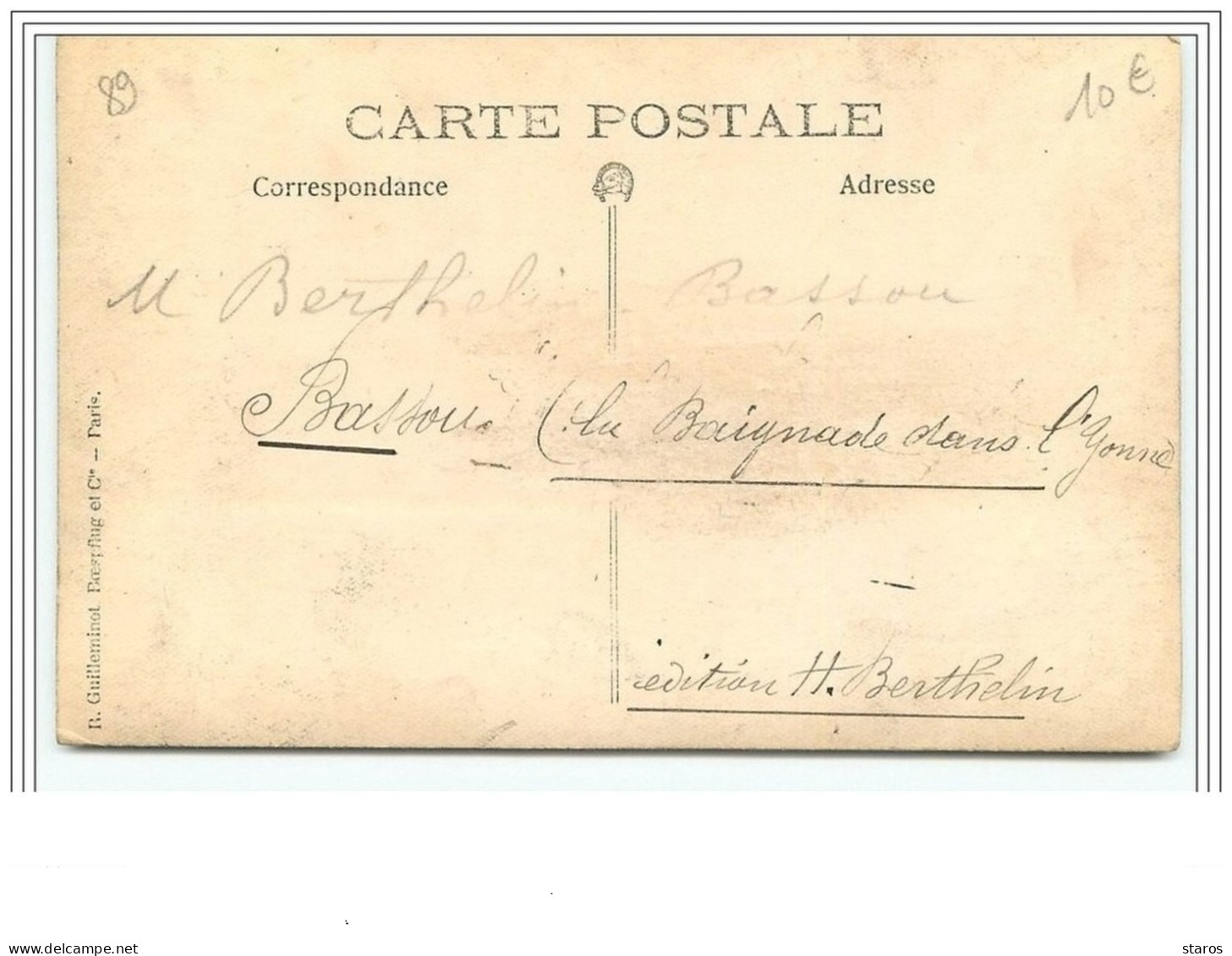 Carte-Photo De BASSOU La Baignade Dans L&amp Acute Yonne - Andere & Zonder Classificatie