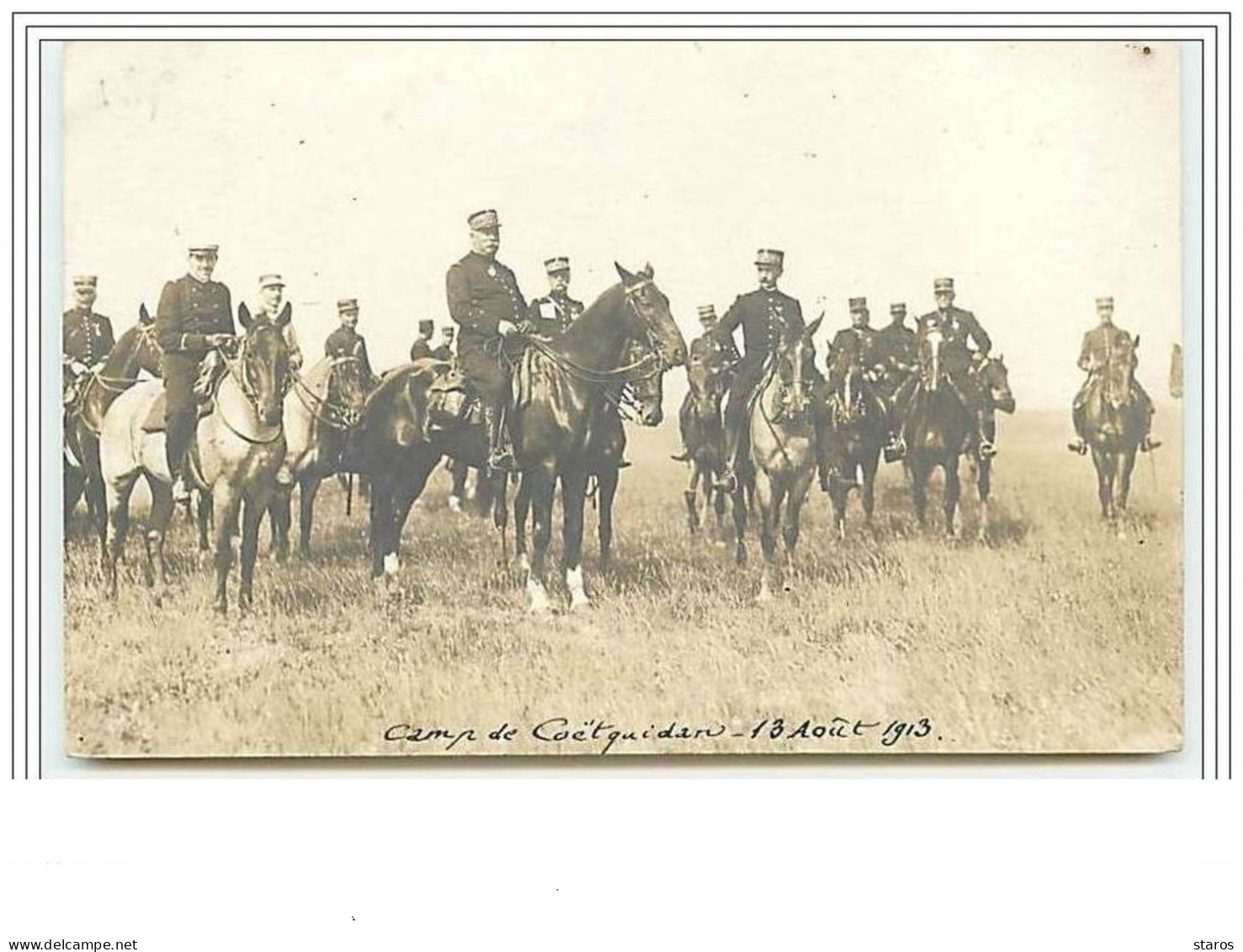 Camp De COËTQUIDAN 13 Aoüt 1913 - Guer Coetquidan