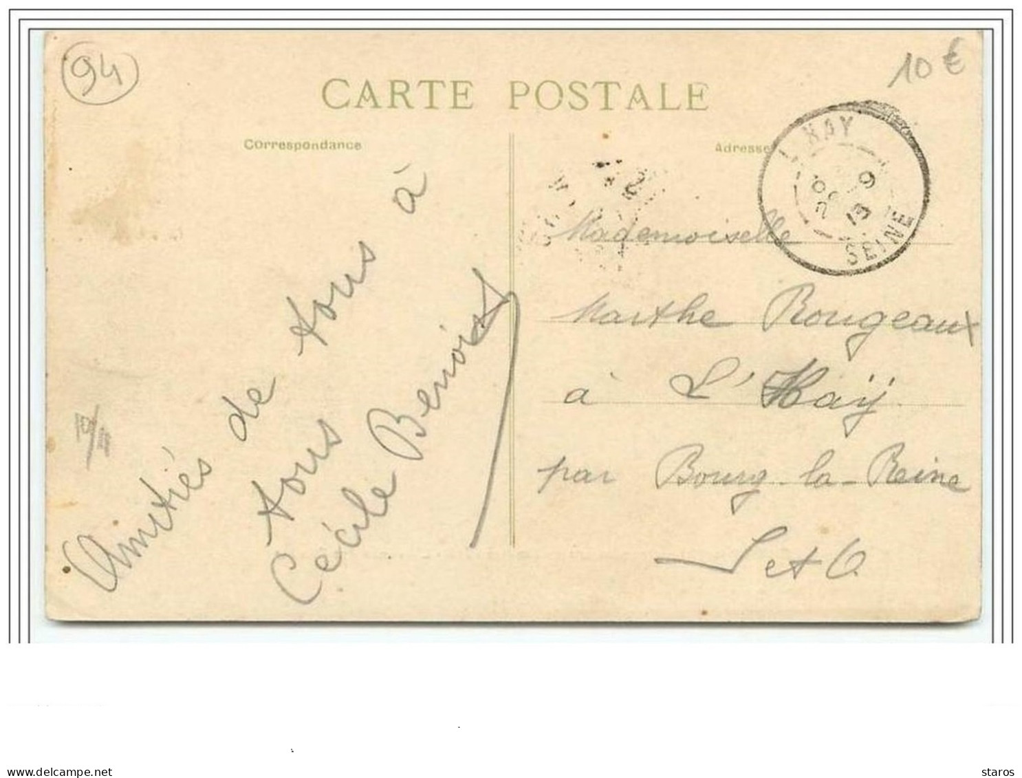 CHOISY-LE-ROI Inondations De Janvier 1910 L'Avenue Des Chalets - Choisy Le Roi
