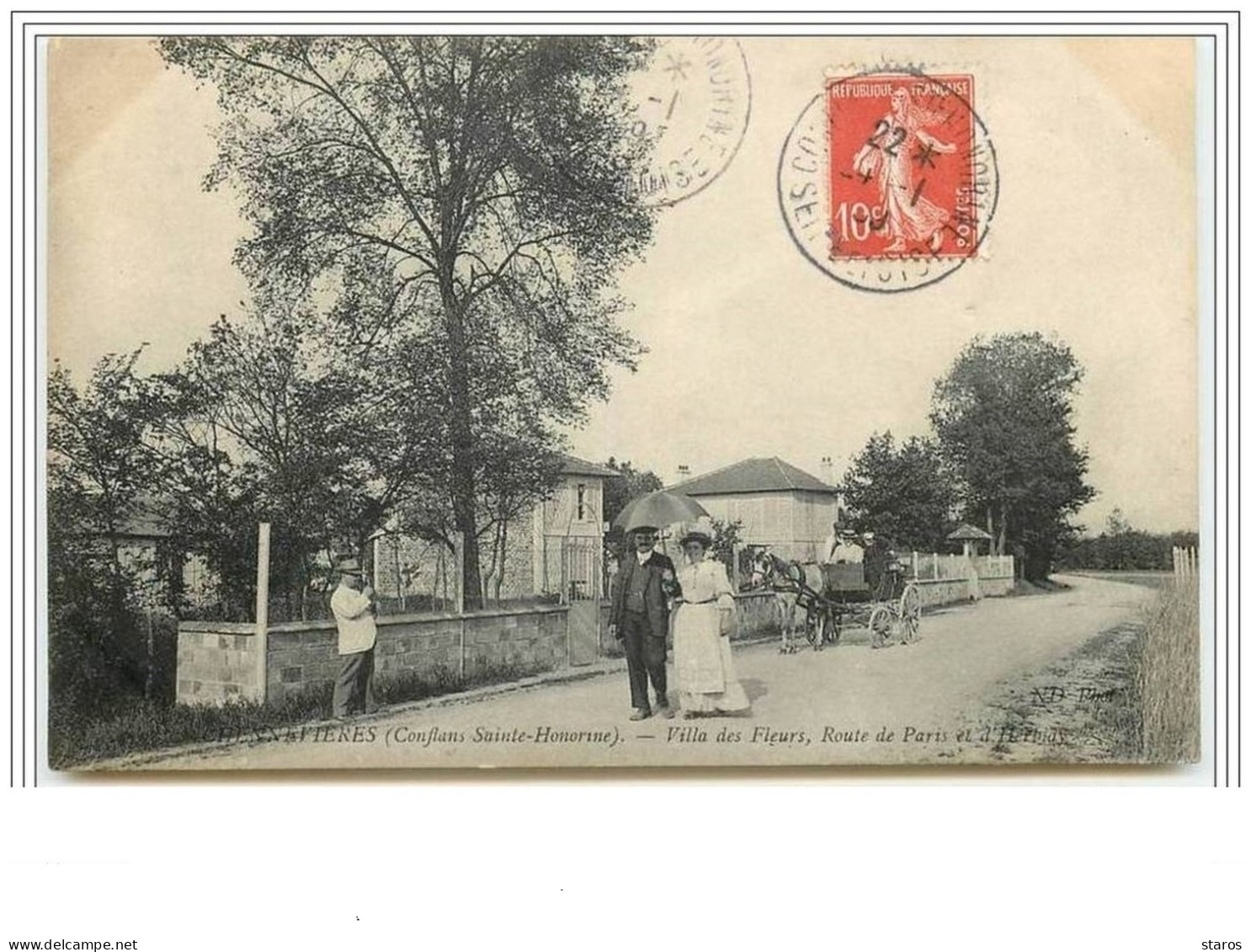 CHENNEVIERES CONFLANS SAINTE HONORINE Villa Des Fleurs, Route De Paris Et à Herblay - Conflans Saint Honorine