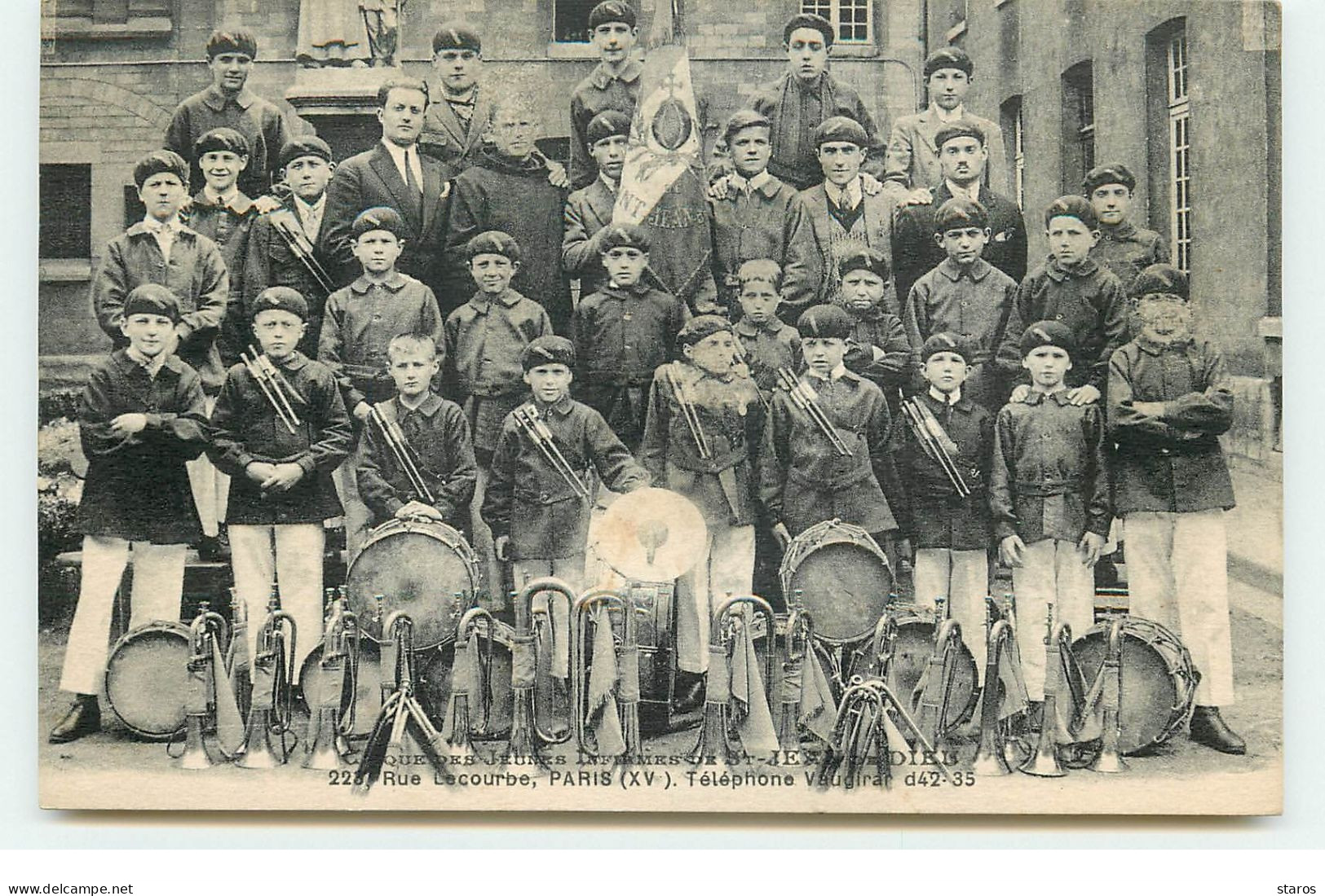 PARIS XV - 22, Rue Lecourbe - Clique Des Jeunes Infirmes De St Jean De Dieu - Fanfare - Paris (15)