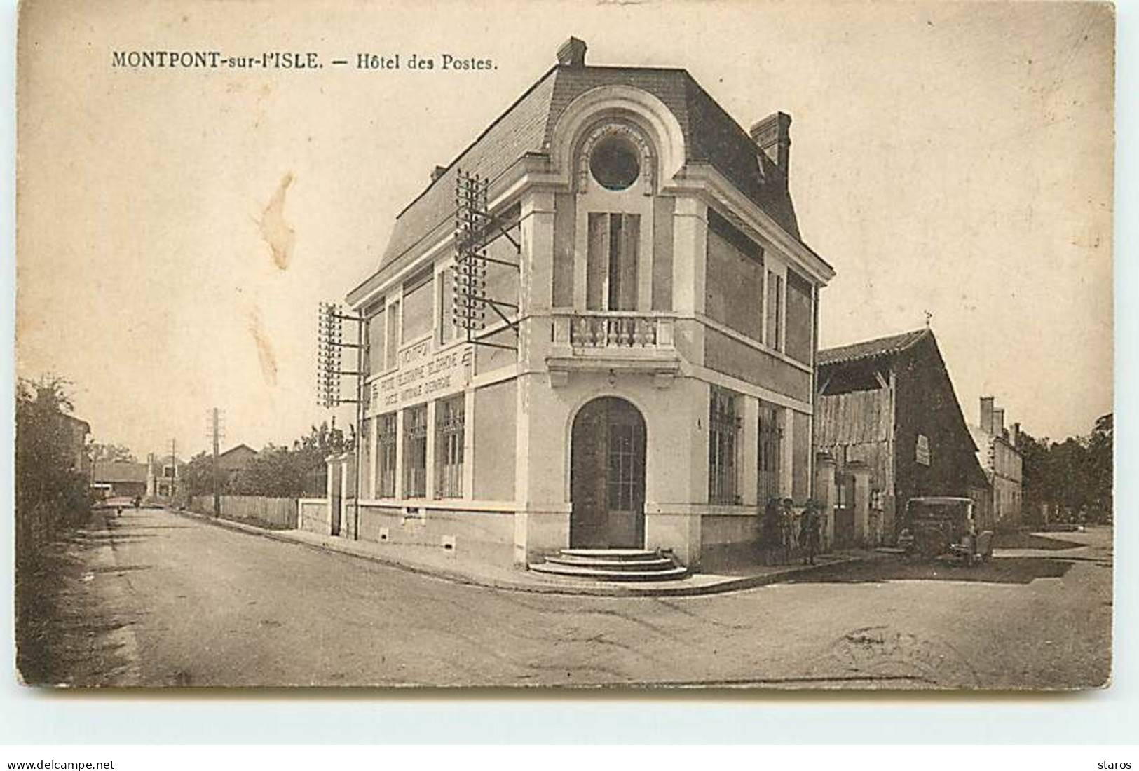 MONTPONT-SUR-L'ISLE - Hôtel Des Postes - Autres & Non Classés