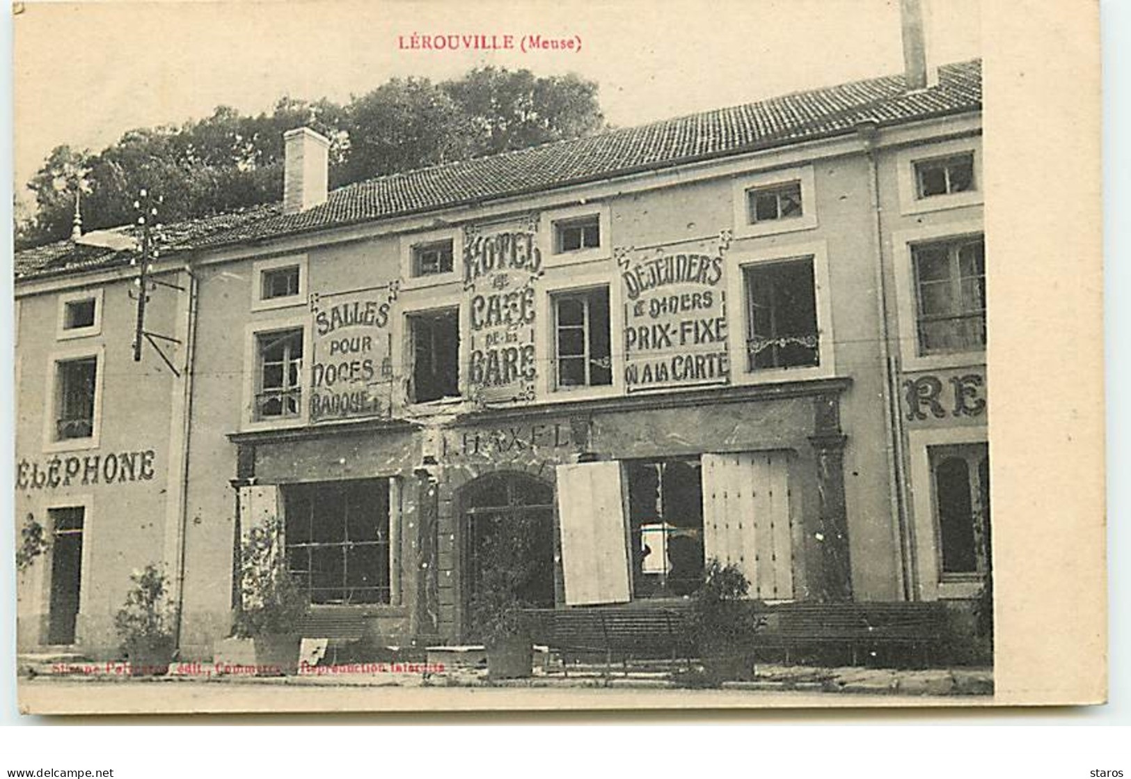 LEROUVILLE - Hôtel Café De La Gare - Lerouville