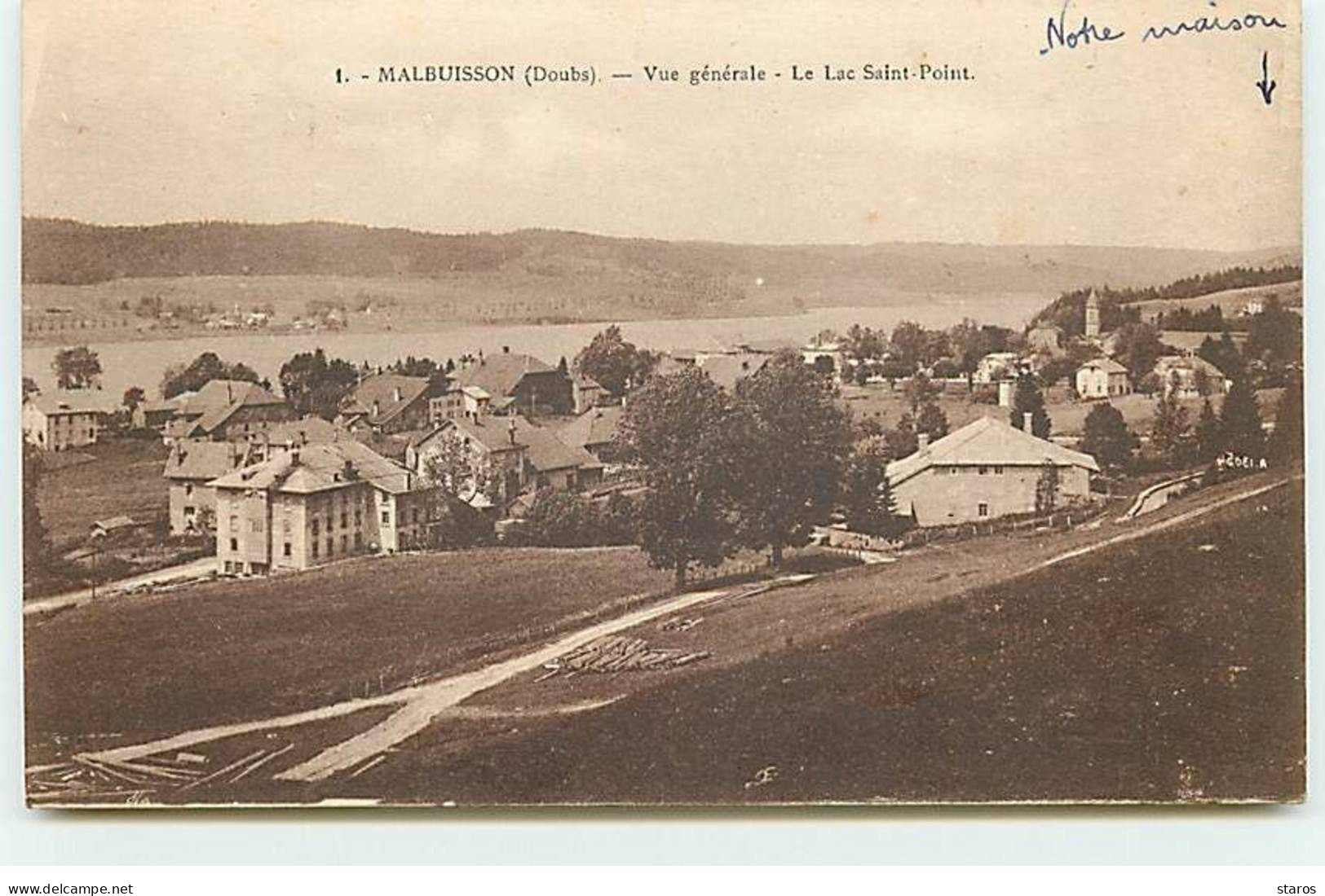 MALBUISSON - Vue Générale - Le Lac Saint-Point - Altri & Non Classificati