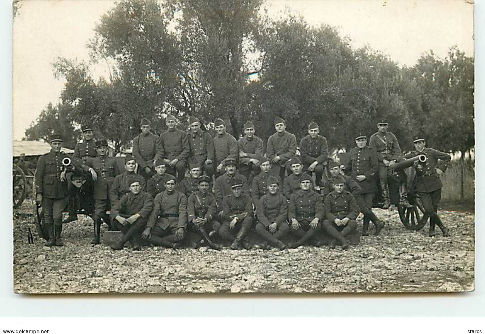 Liban - Grand Liban - BEYROUTH - Groupe De Militaires Avec Deux Canons - Liban