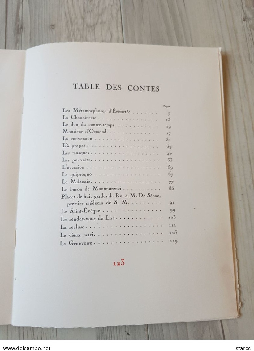 Contes en Vers de Claude de Rulhière - 1946 - Contes érotiques - Exemplaire 457/573 - Port Gratuit / Free shipping