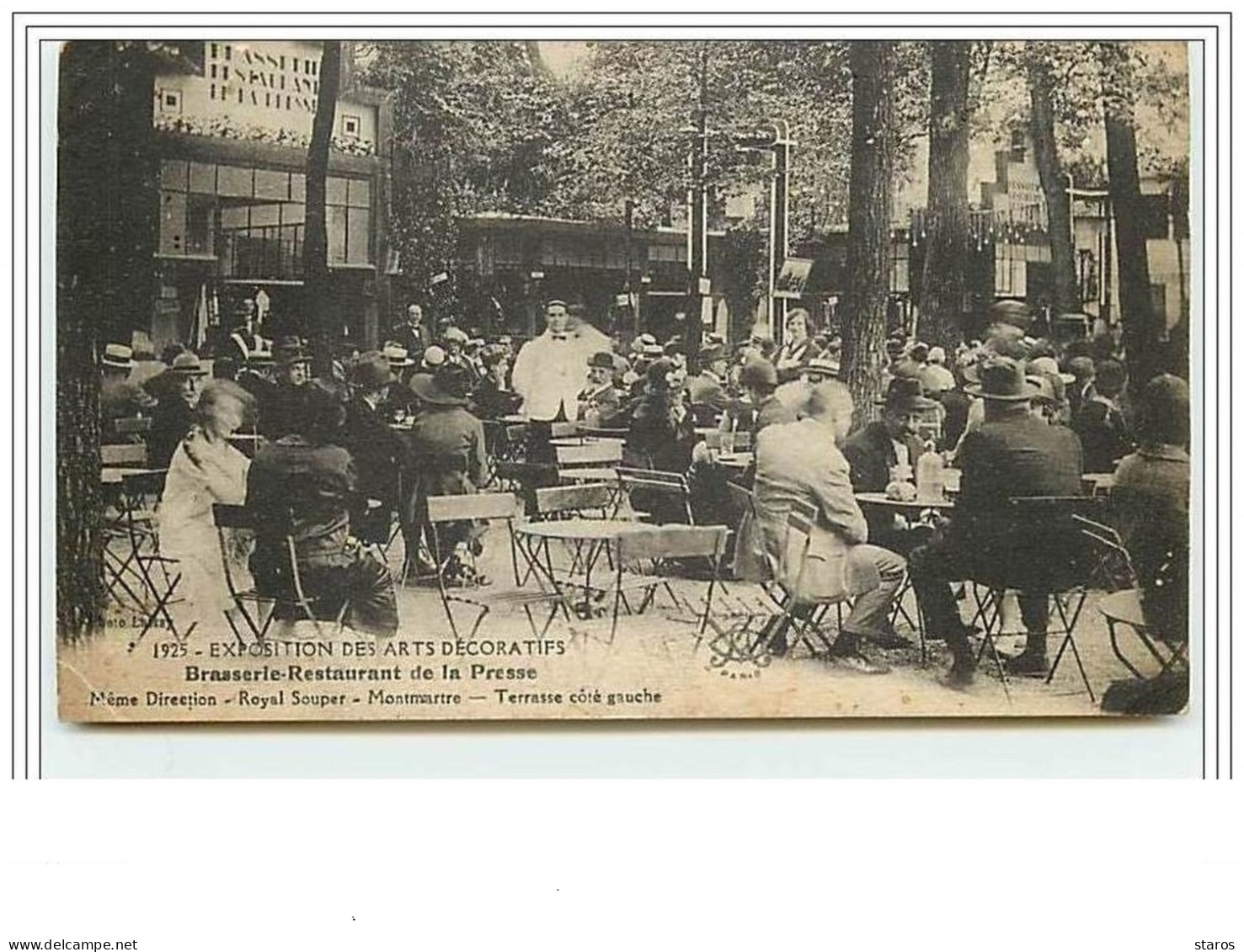 Exposition Des Arts Décoratifs Brasserie Restaurant De La Presse Terrasse Côté Gauche - Exhibitions