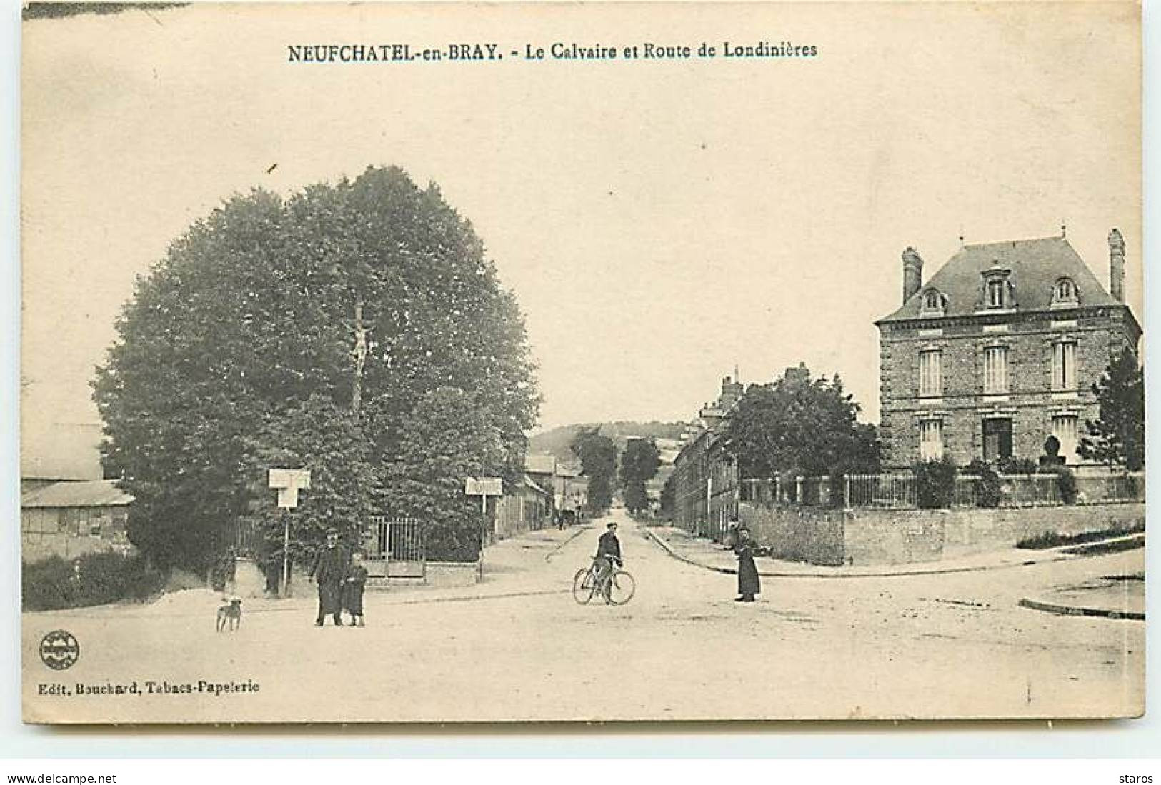 NEUFCHATEL EN BRAY - Le Calvaire Et Route De Londinières - Neufchâtel En Bray