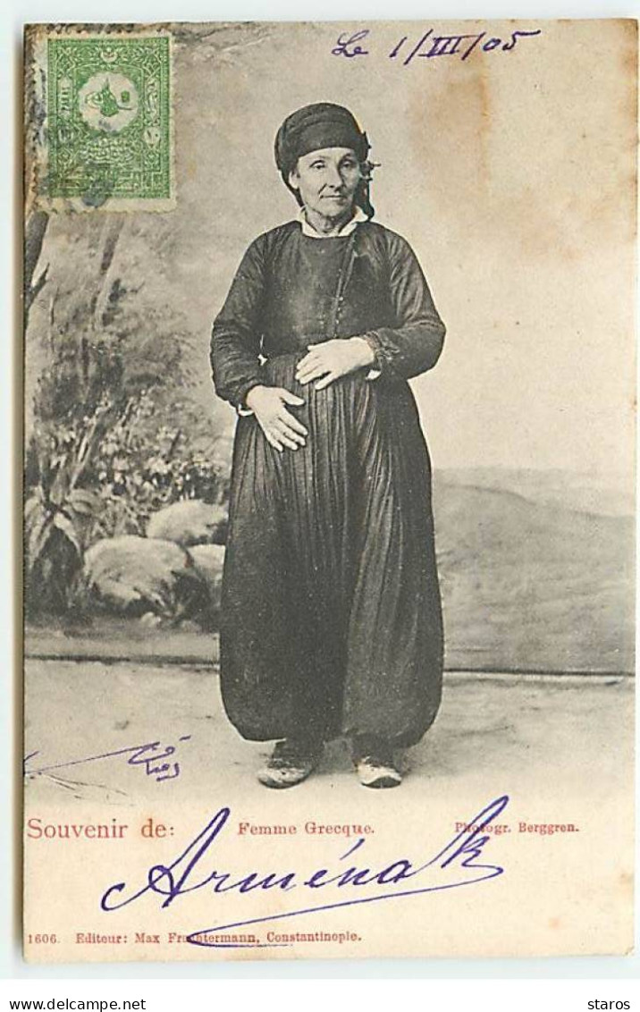 Turquie - Souvenir De Femme Grecque - Turquie