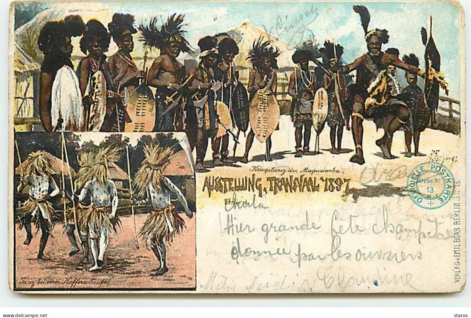 Afrique Du Sud -  Ausstellung, Transvaal 1897 - Afrique Du Sud