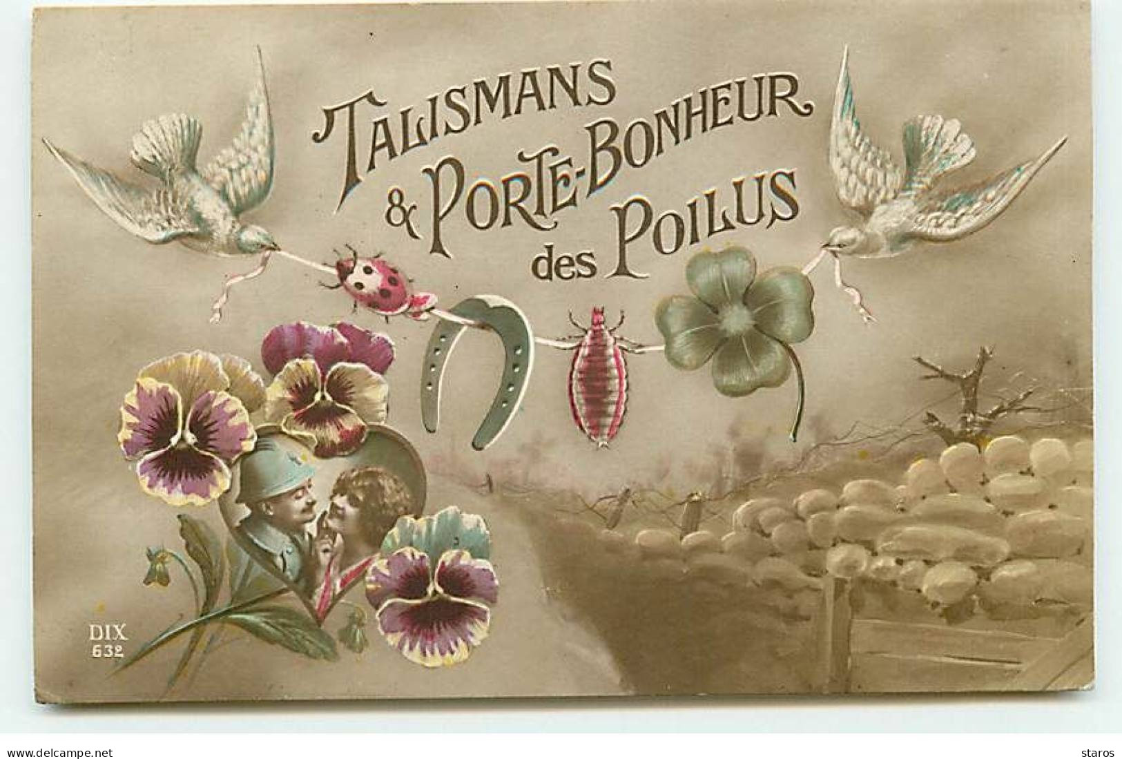 Fantaisie - Talismans & Porte-Bonheur Des Poilus - Coccinelle, Fer à Cheval, Trèfle .... - Humor