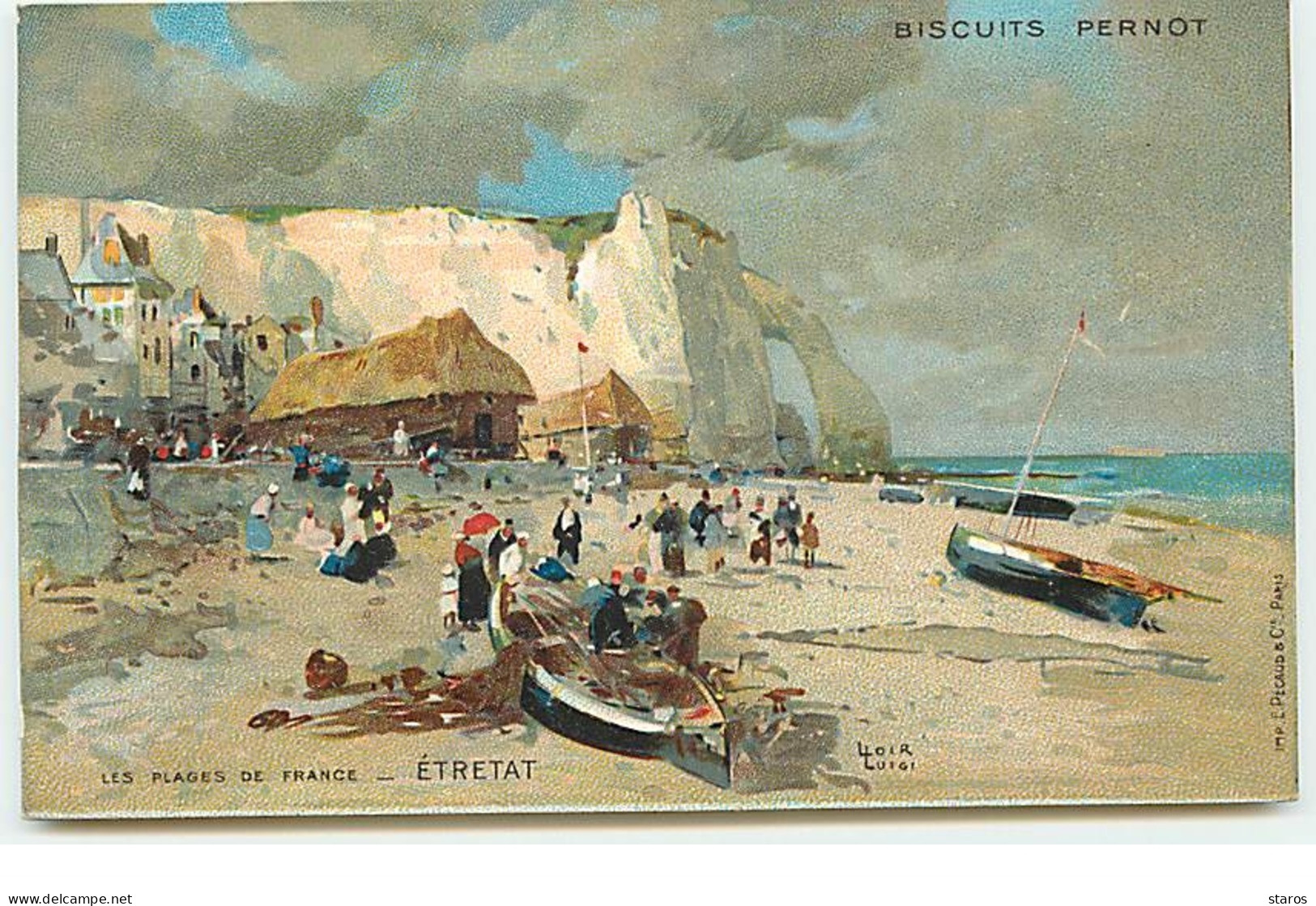 Les Plages De France - ETRETAT - Biscuits Pernot - Luigi Loir - Etretat