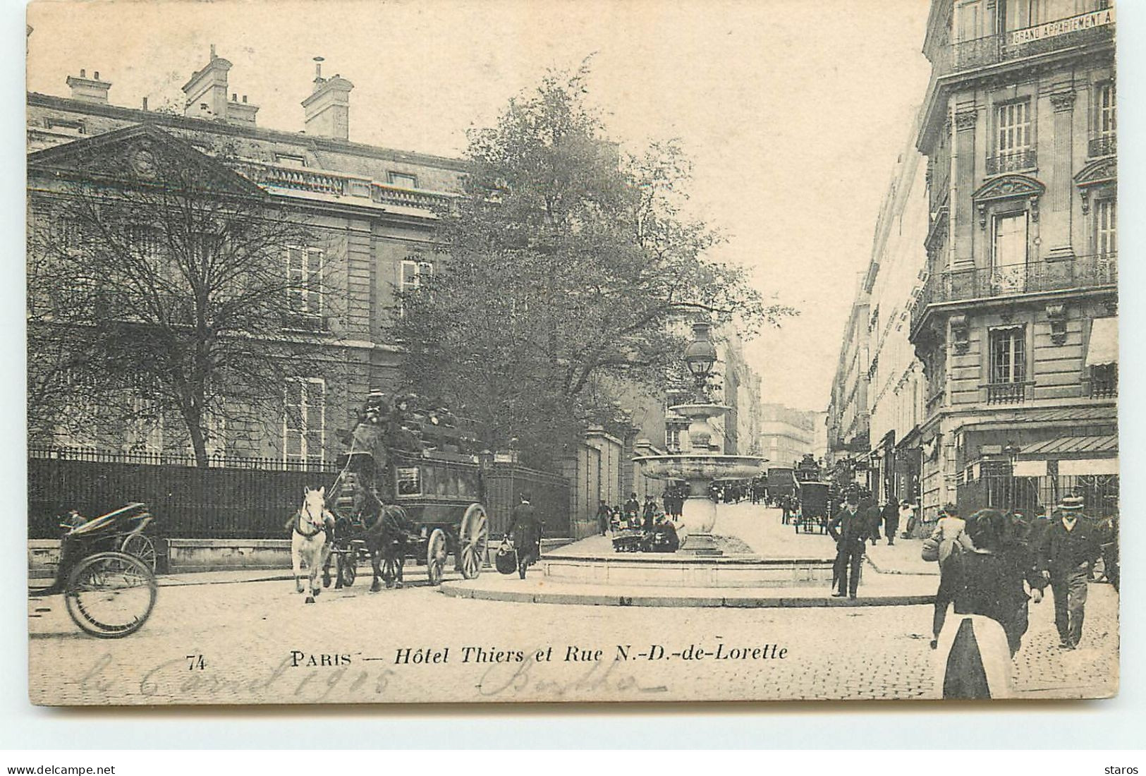 PARIS IX - Hôtel Thiers Et Rue N-D-de-Lorette - Arrondissement: 19