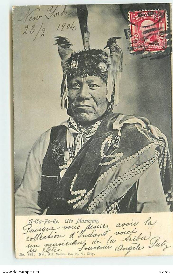 Indien - A-Ca-Po-Re - Ute Musician - Native Americans