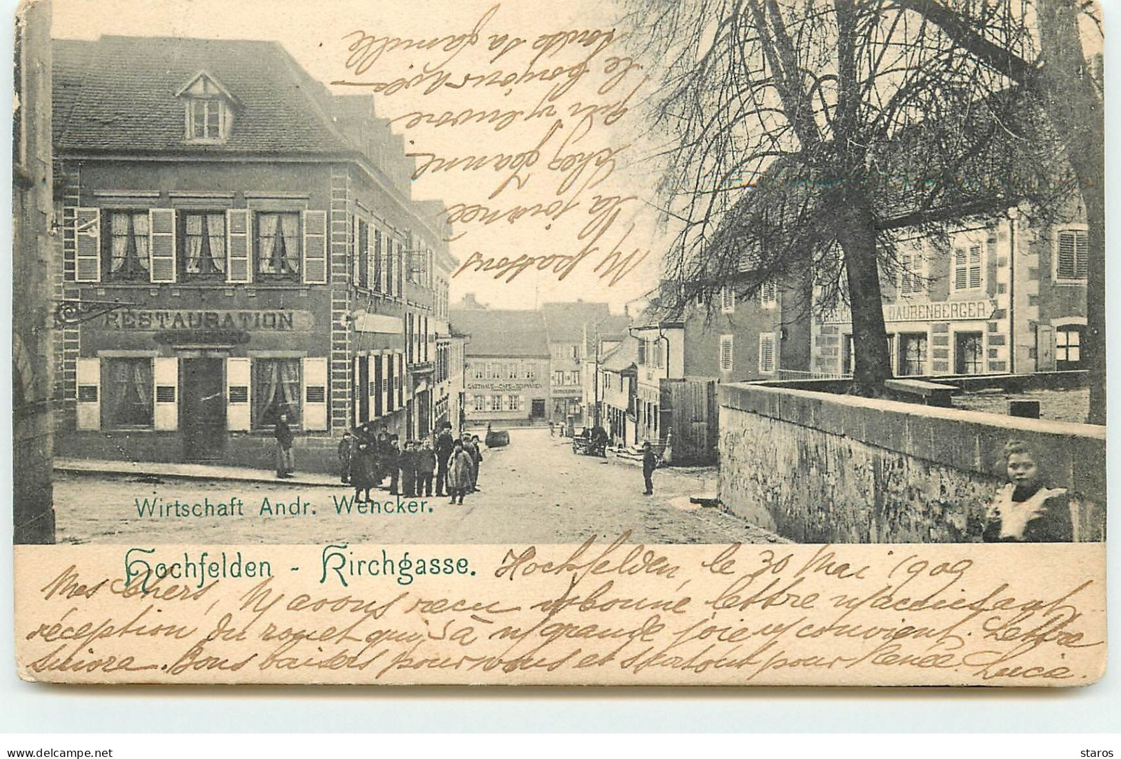 HOCHFELDEN - Kirchgasse - Wirtschaft Andr. Wencker - Hochfelden