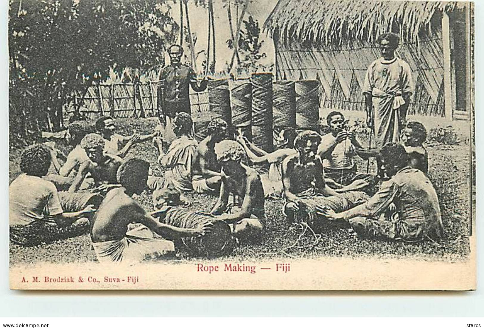 Fidji - Rope Making - Fidschi