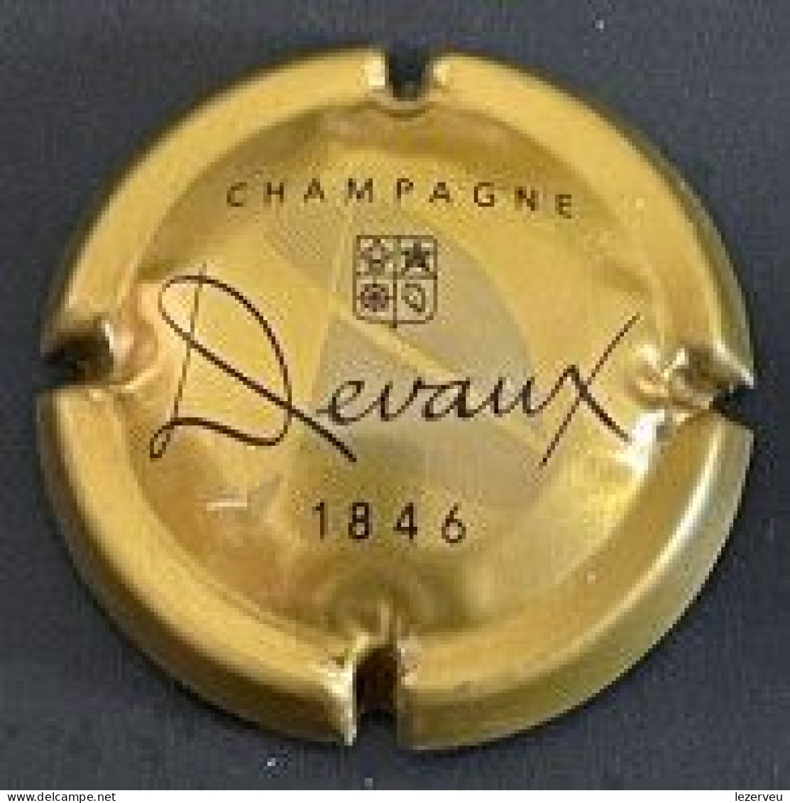 CAPSULE DE MUSELET CHAMPAGNE DEVAUX  (noir Sur Or) - Devaux