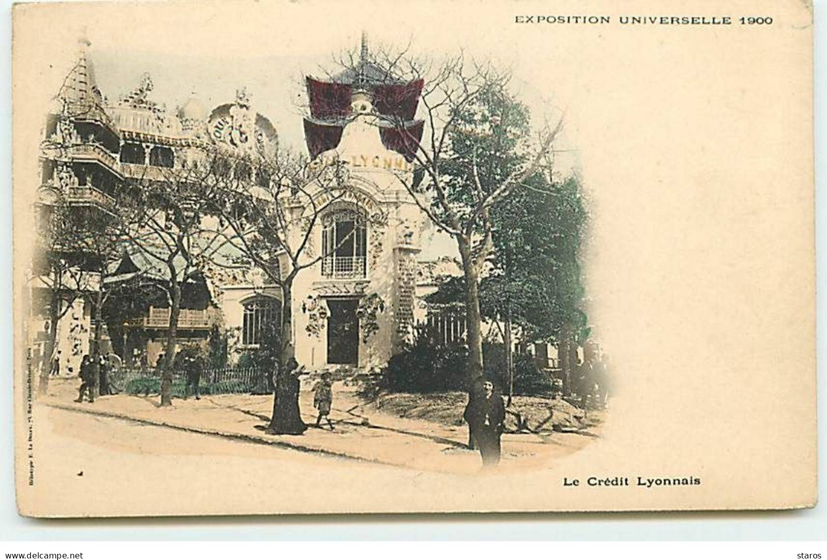 PARIS - Exposition Universelle 1900 - Le Crédit Lyonnais - Expositions