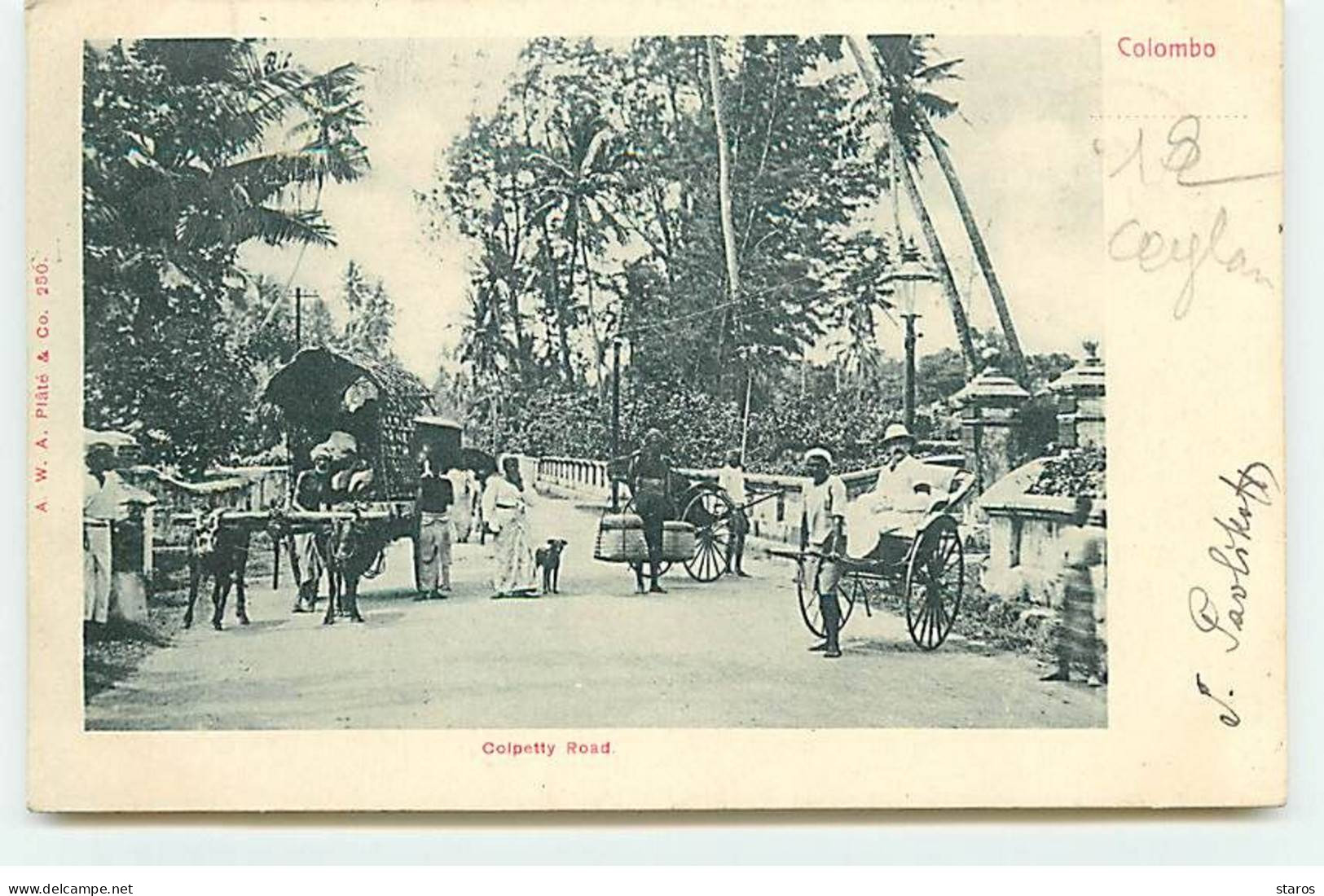 Sri Lanka, Ceylon - COLOMBO - Colpetty Road - Sri Lanka (Ceylon)