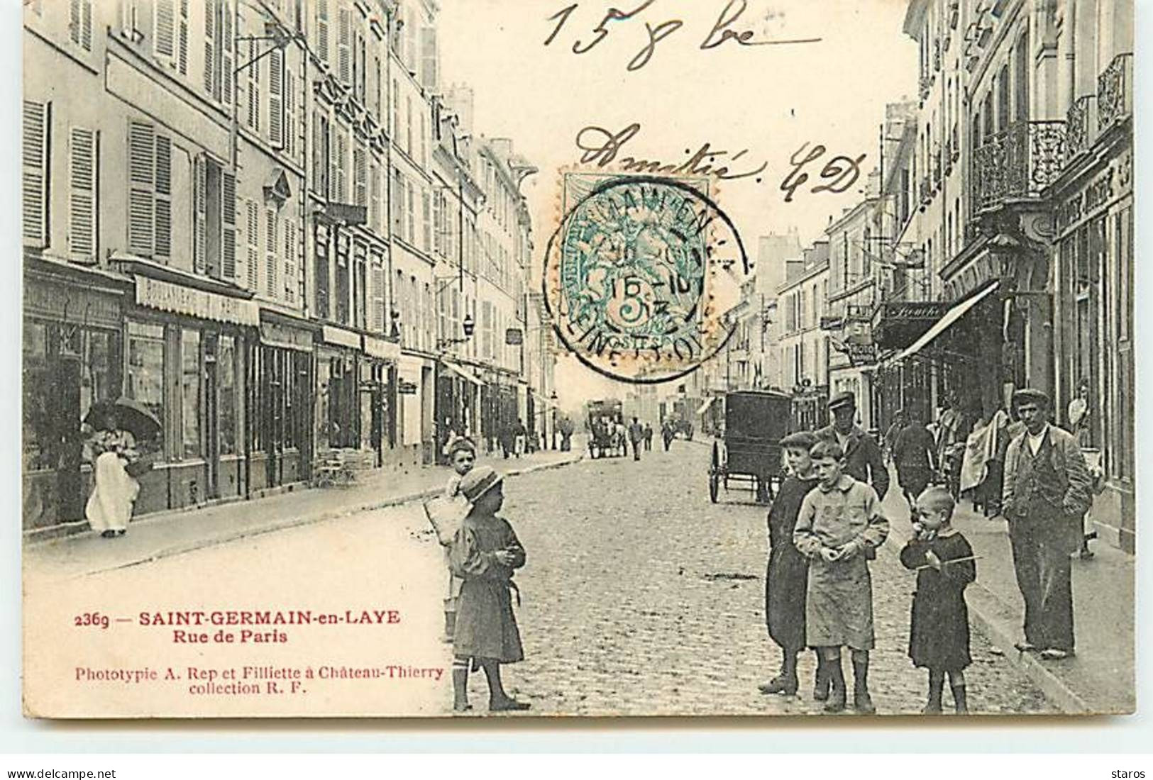 SAINT-GERMAIN-EN-LAYE - Rue De Paris - St. Germain En Laye (Kasteel)
